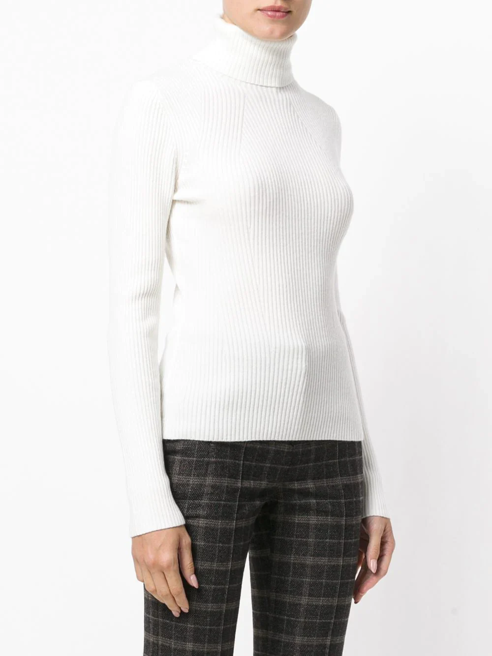 Long Sleeve Ribbed Turtleneck - Image 3