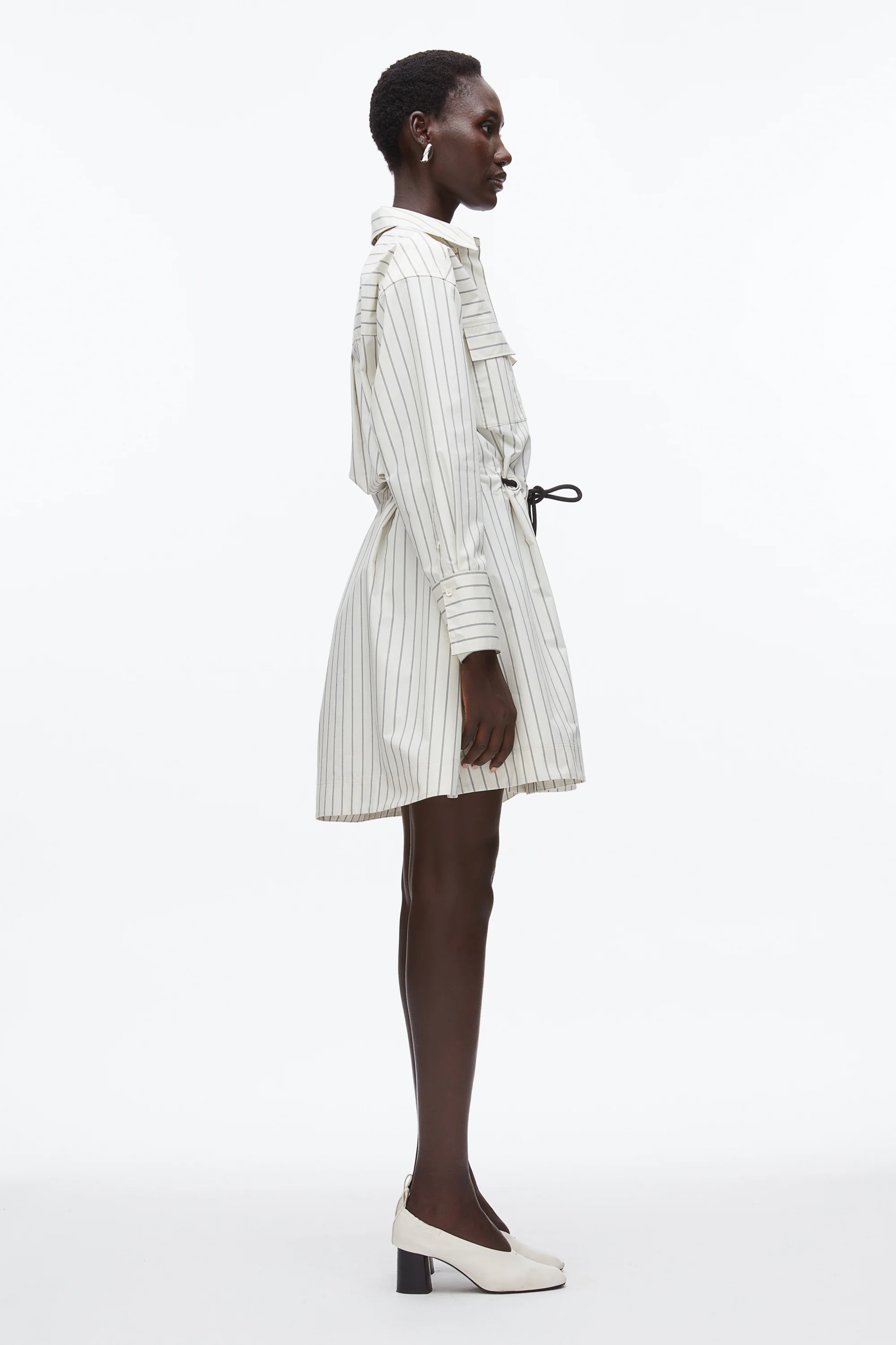 Shirt Dress with Ties - Image 3