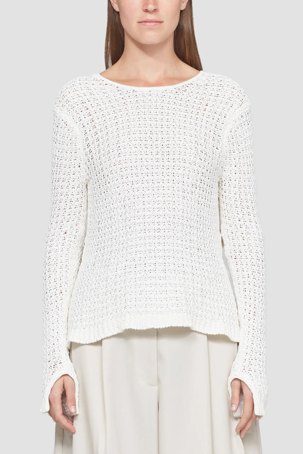 Textured Long Sleeve Crewneck - Image 2