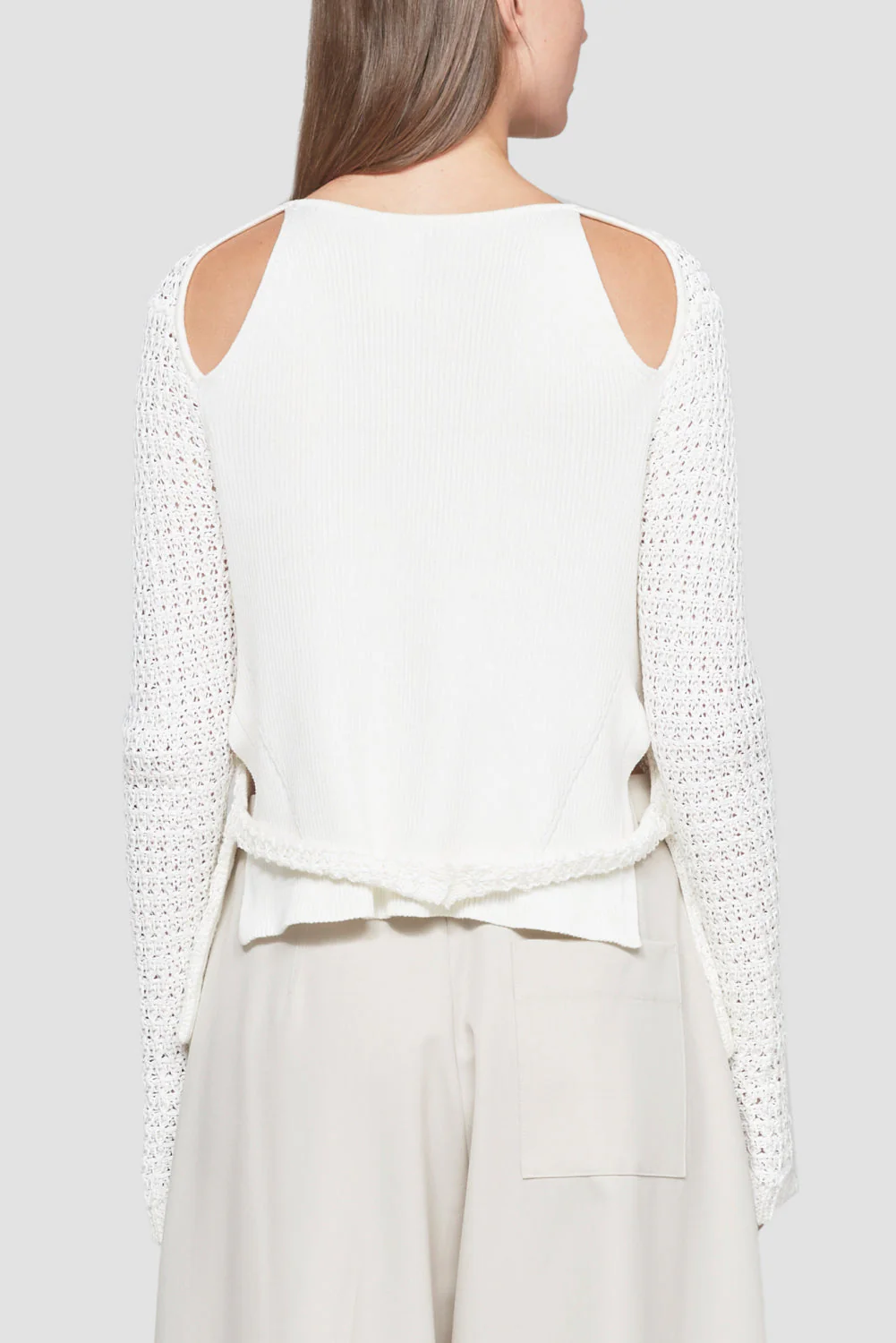 Textured Long Sleeve Crewneck - Image 3