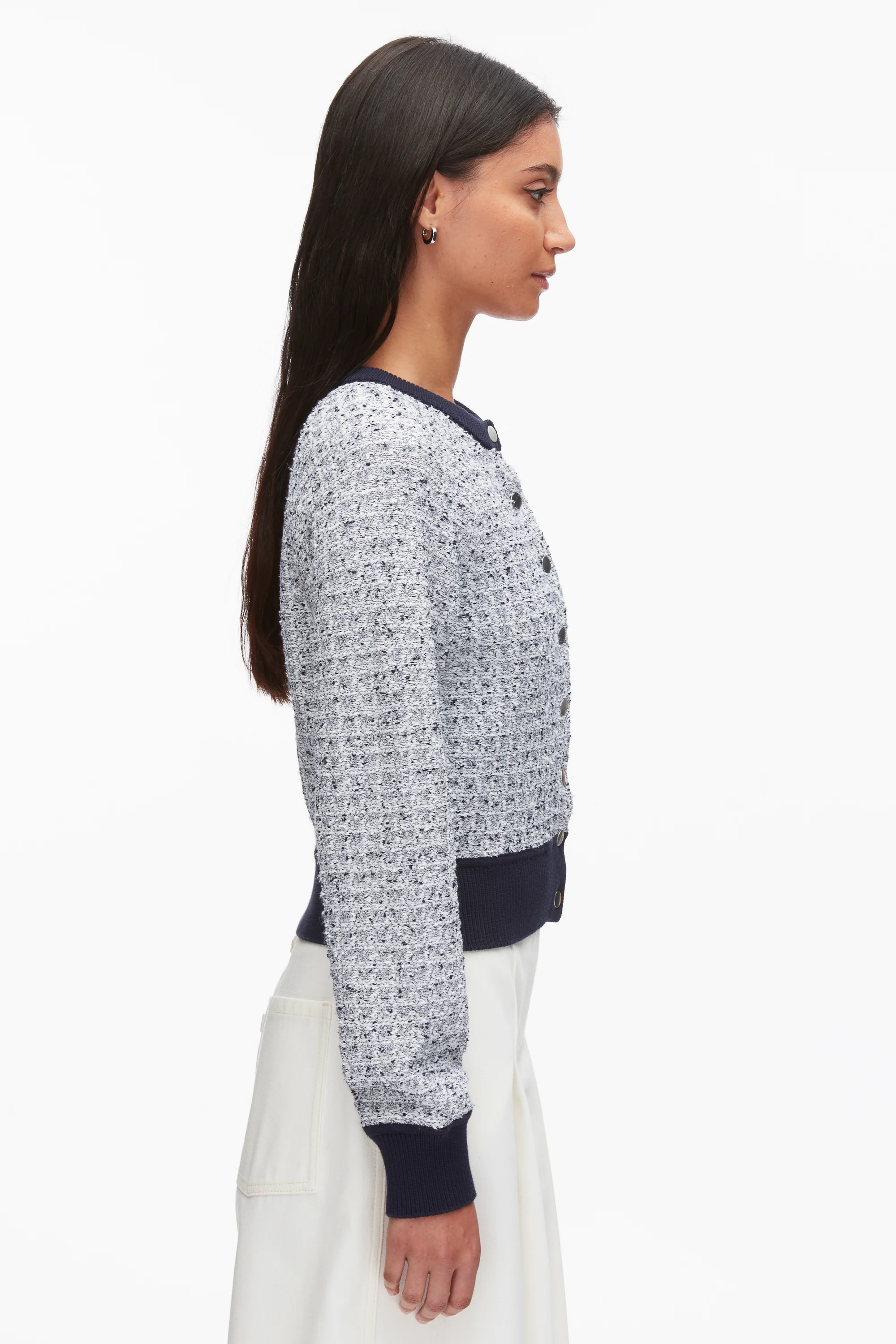 Crew Neck Raglan Cardigan - Image 4