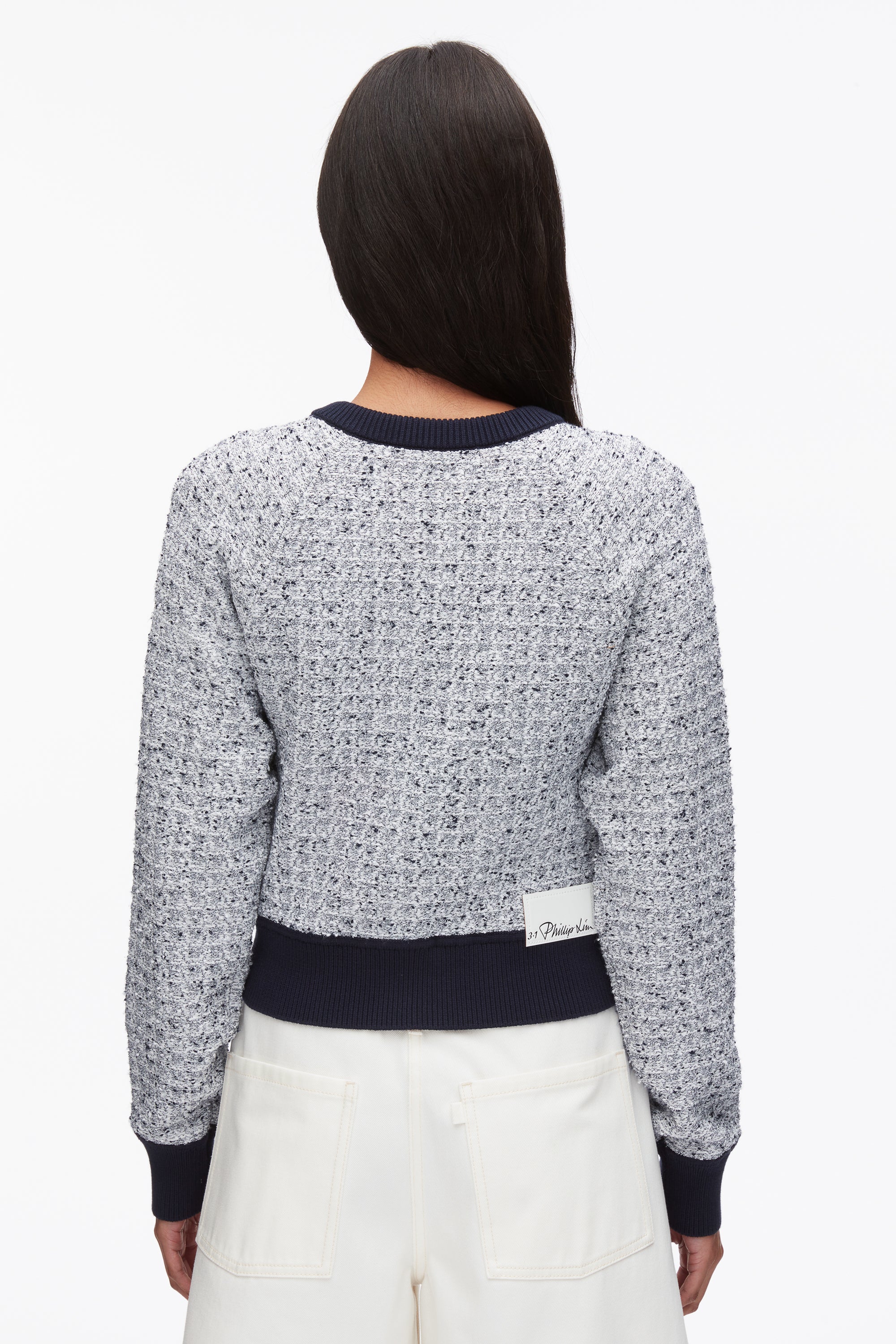 Crew Neck Raglan Cardigan - Image 5