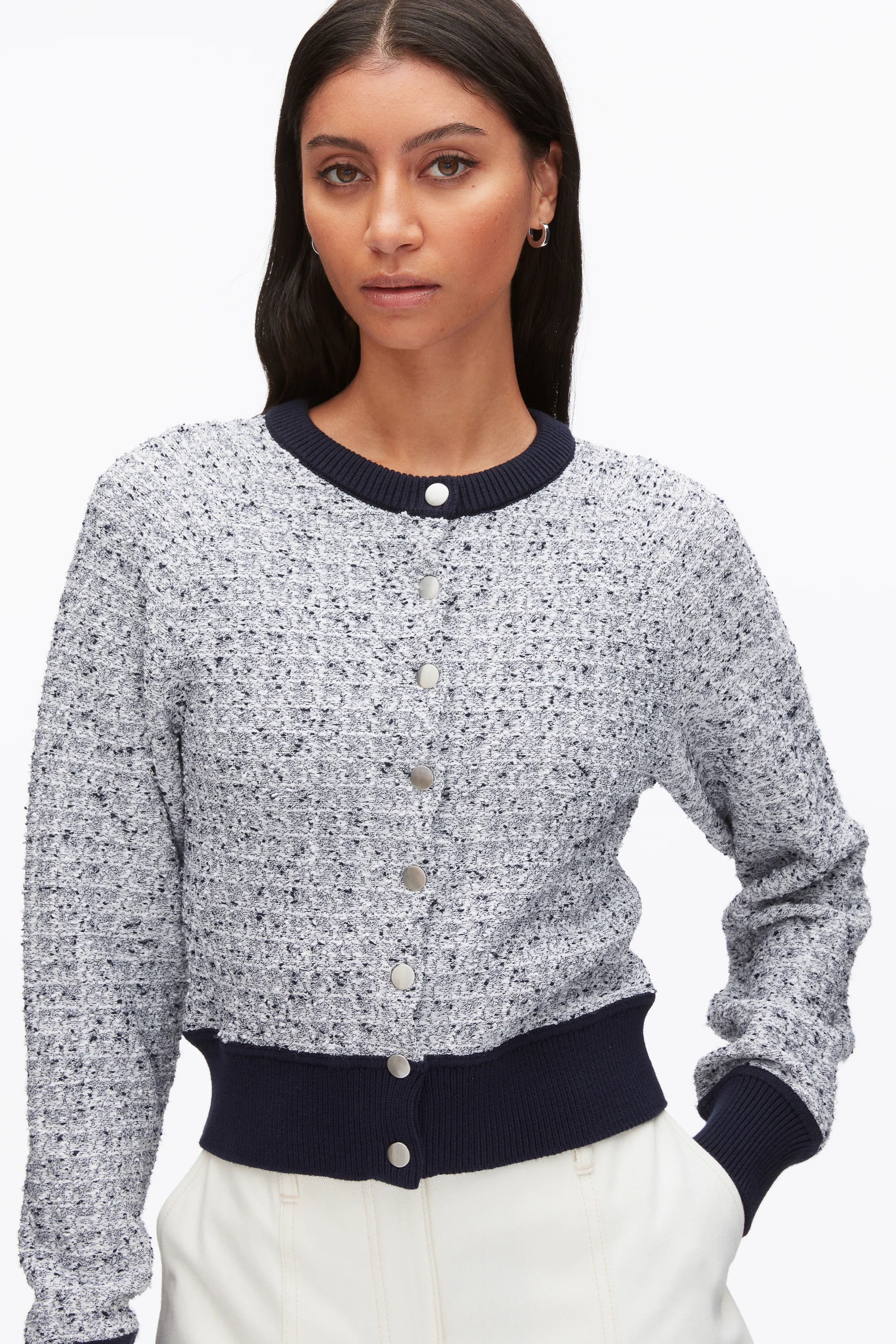 Crew Neck Raglan Cardigan - Image 6