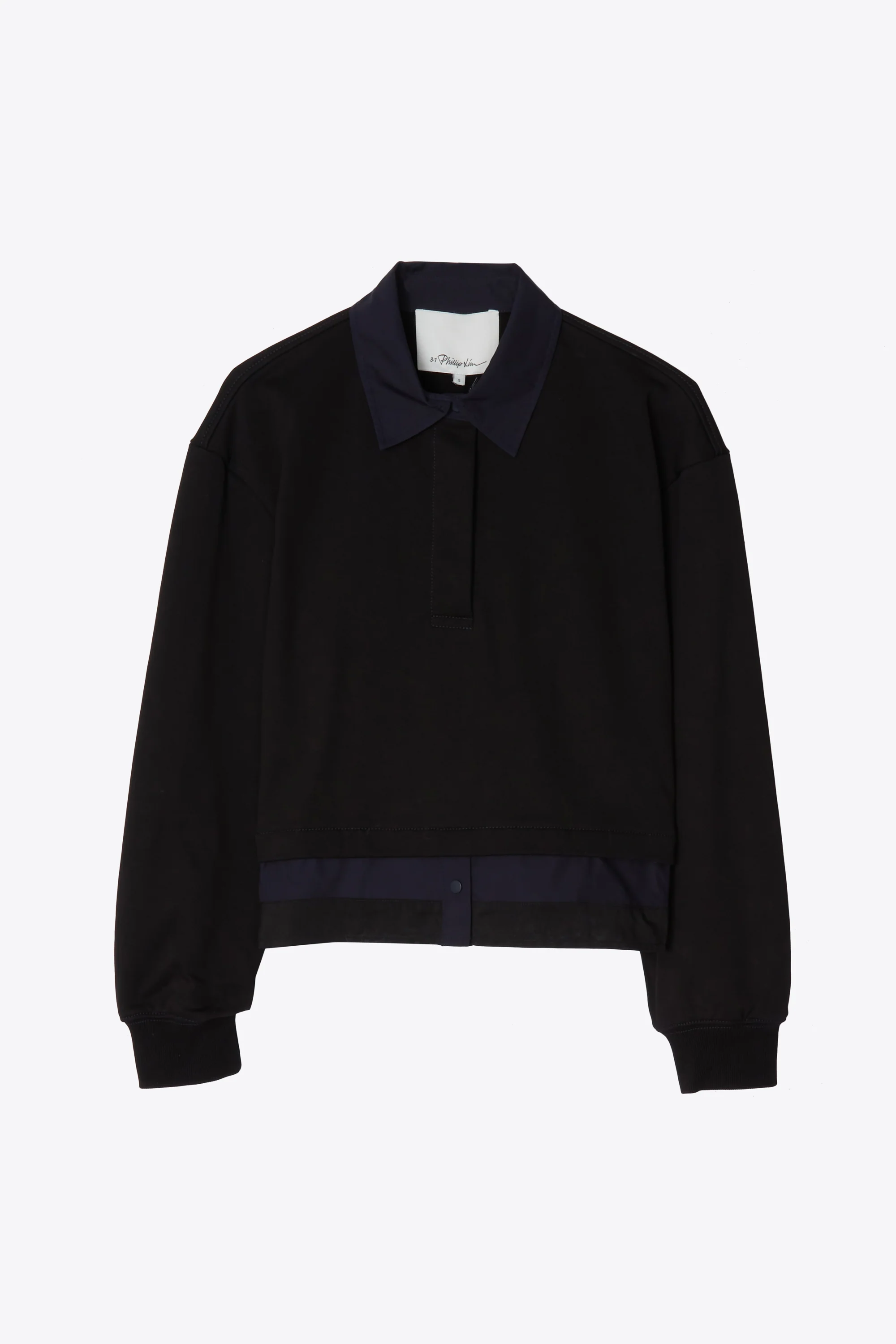 Cropped Polo With Stripe Combo