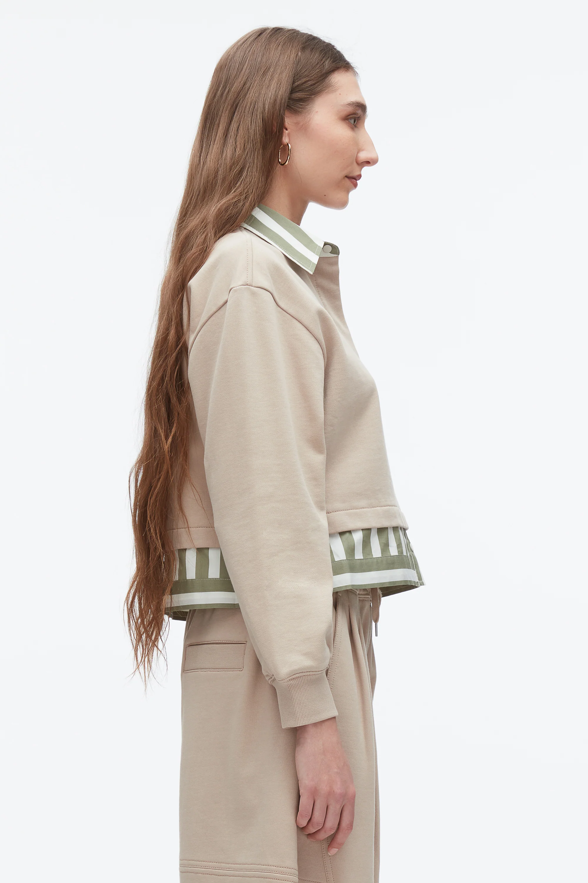 Cropped Polo With Stripe Combo - Image 5
