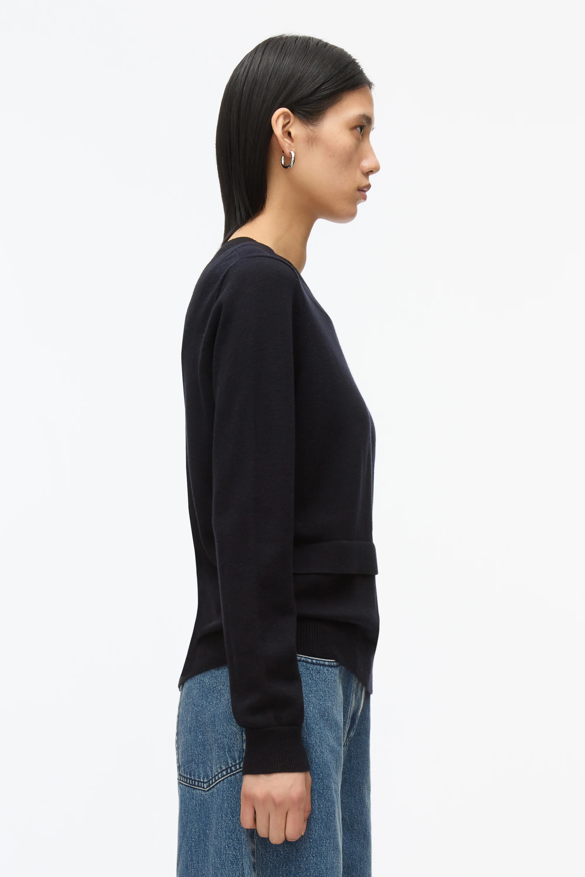 Layered Knit Pullover with Keyhole - Image 16