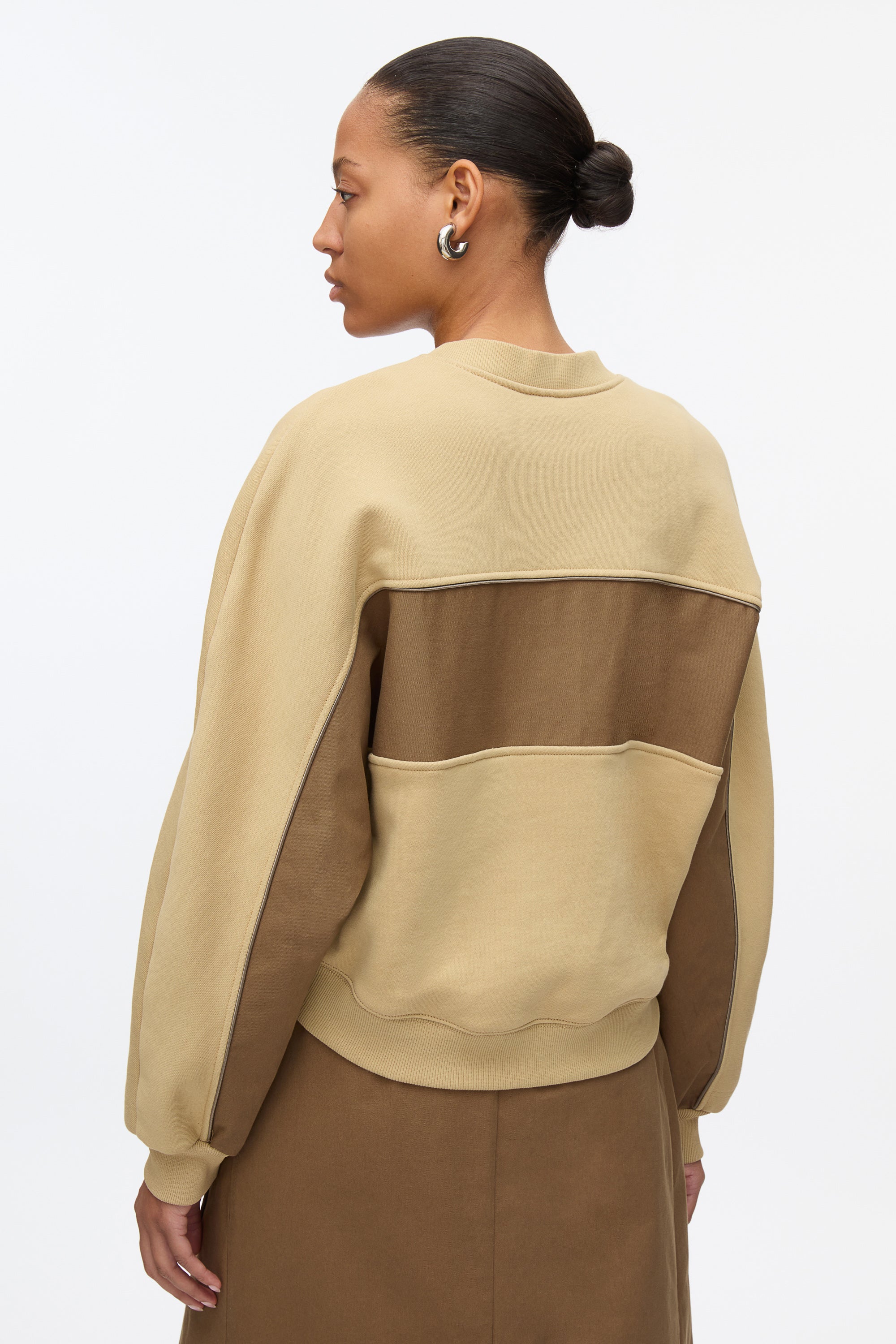 Draped Sweatshirt Utility Dress - Image 5