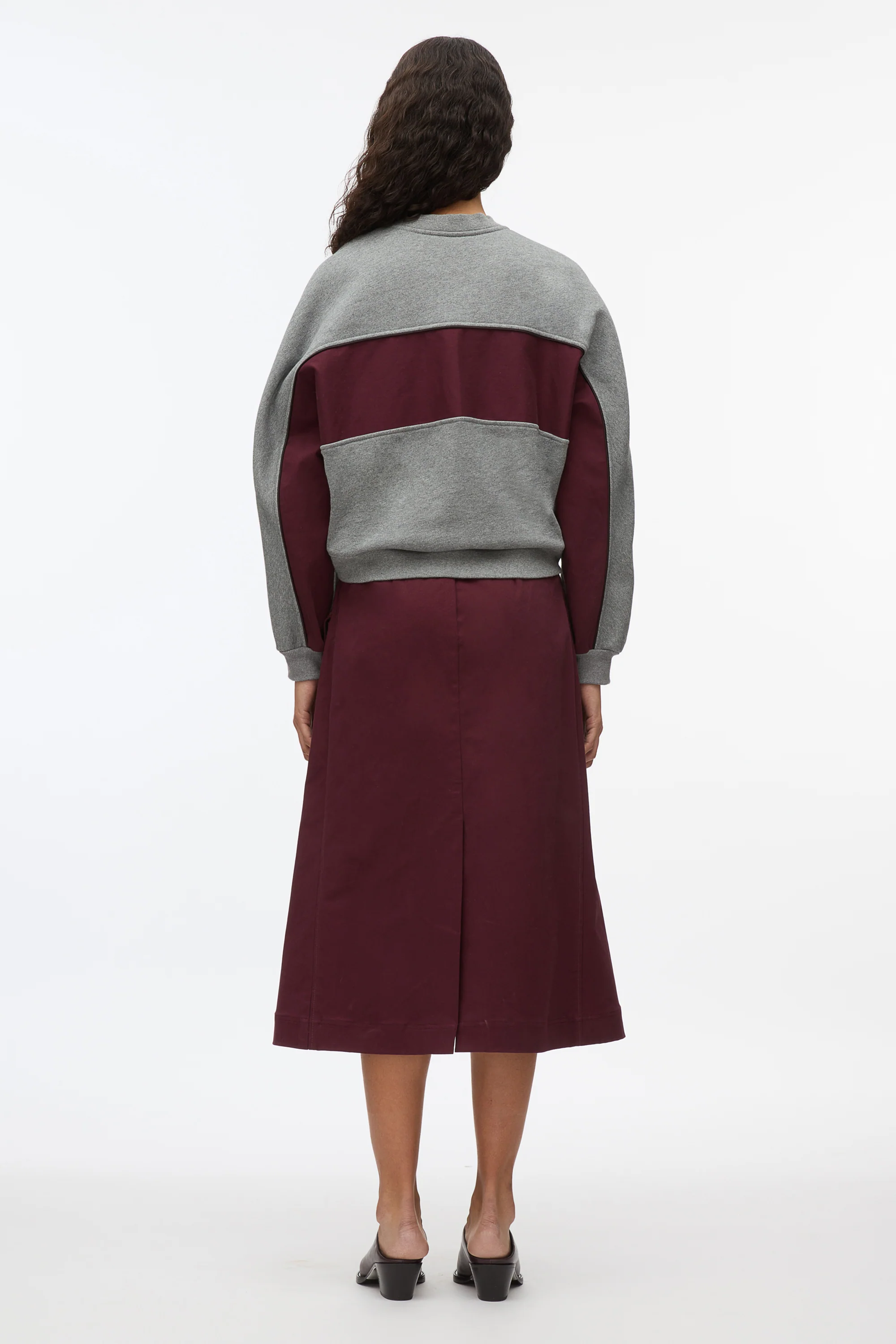 Draped Sweatshirt Utility Dress - Image 8