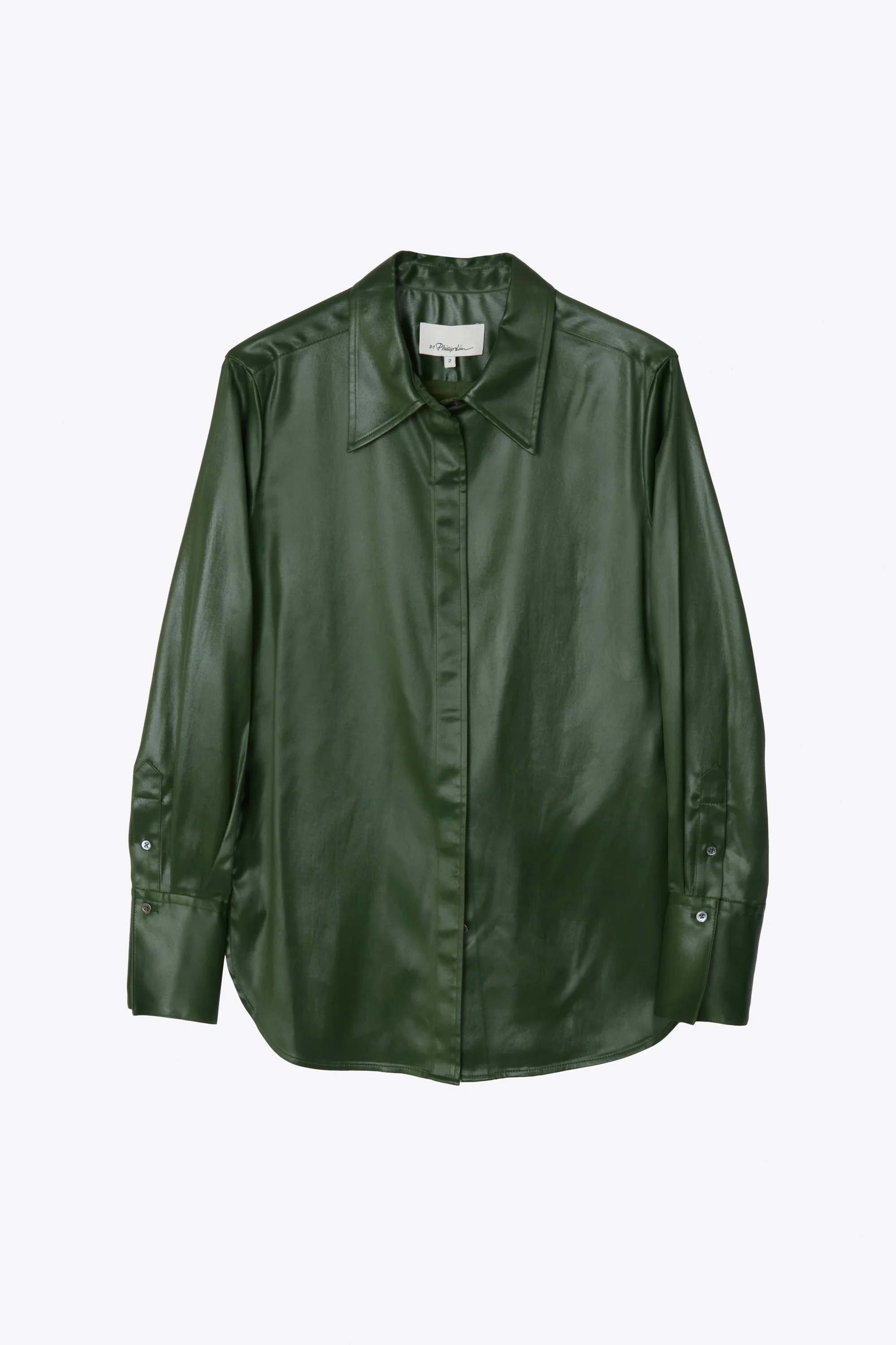 Long Sleeve Fluid Tailored Blouse