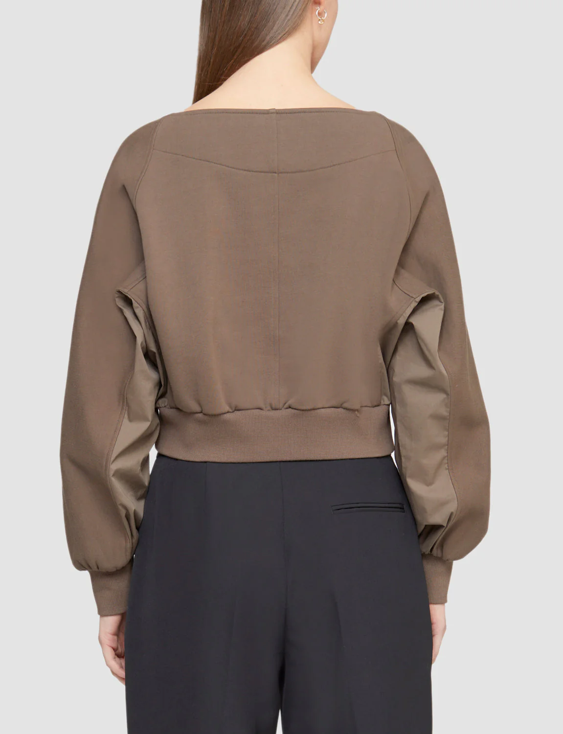 Long Sleeve French Terry Combo Henley Pullover - Image 5