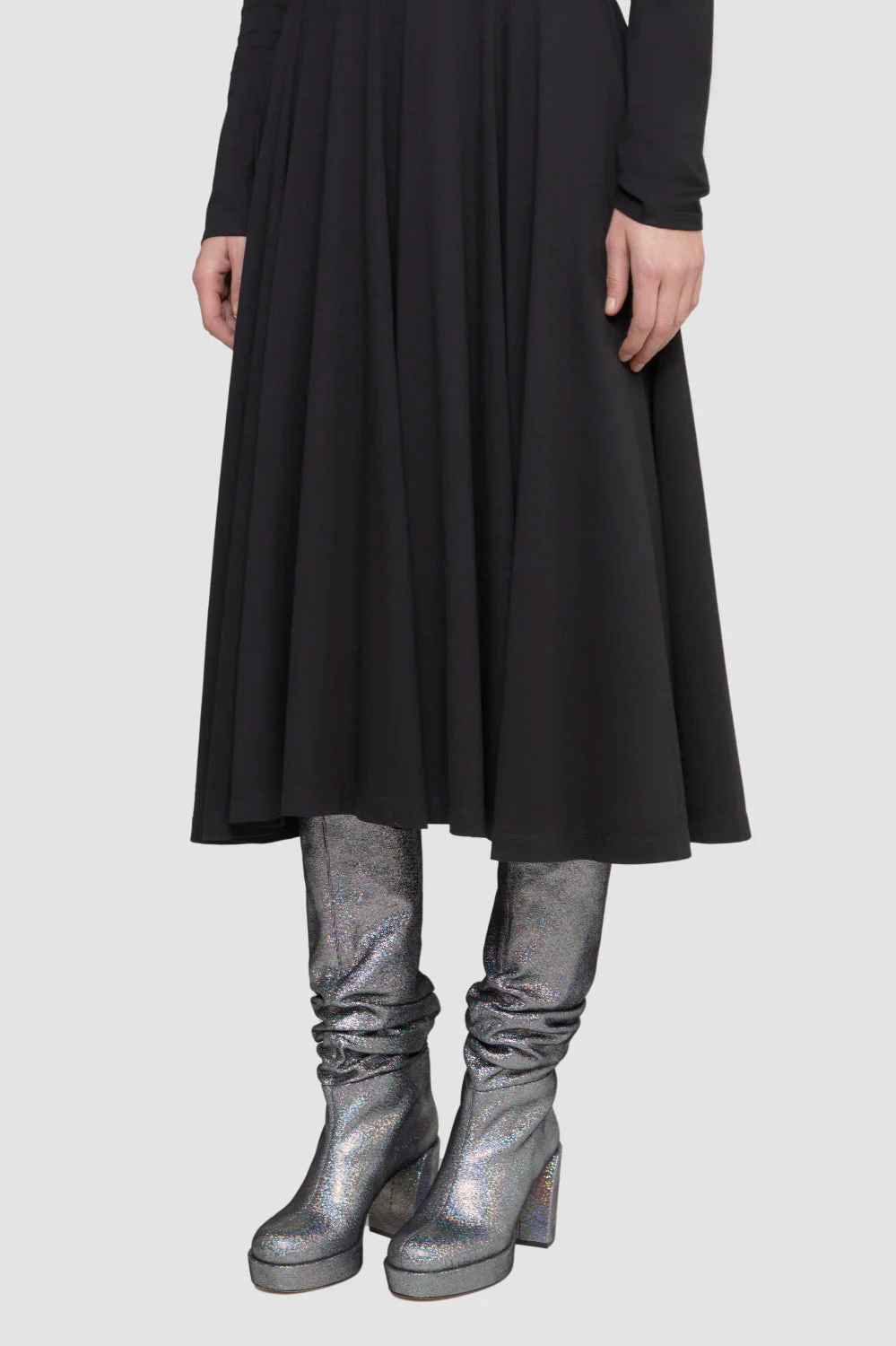 Jersey Flare Dress - Image 4