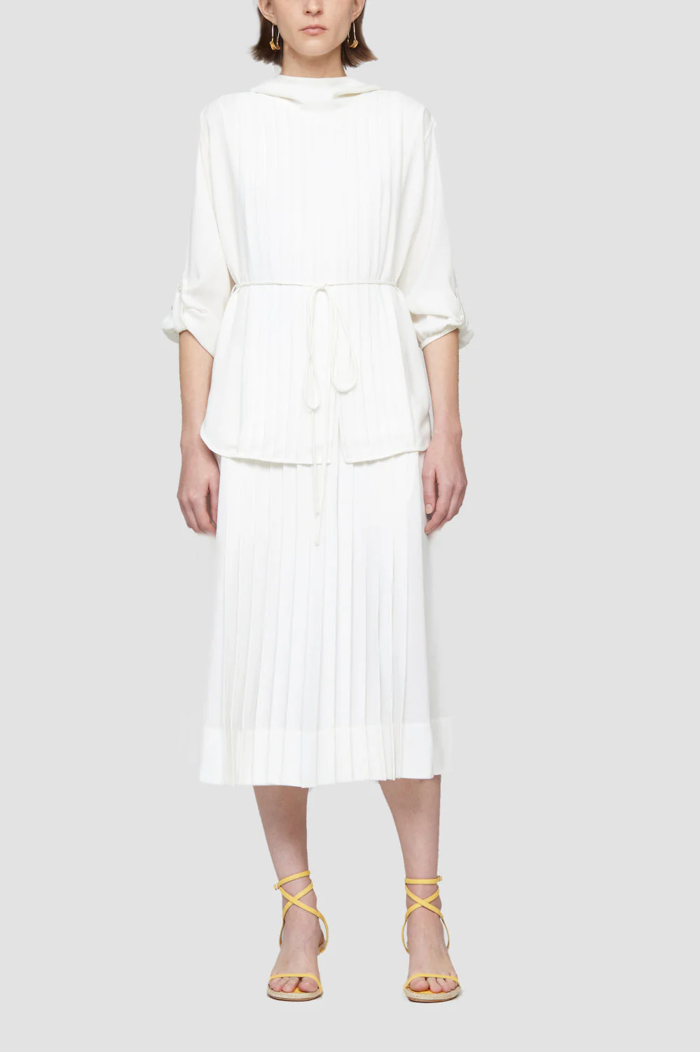 Ls Knife Pleating Layered Dres - Image 3