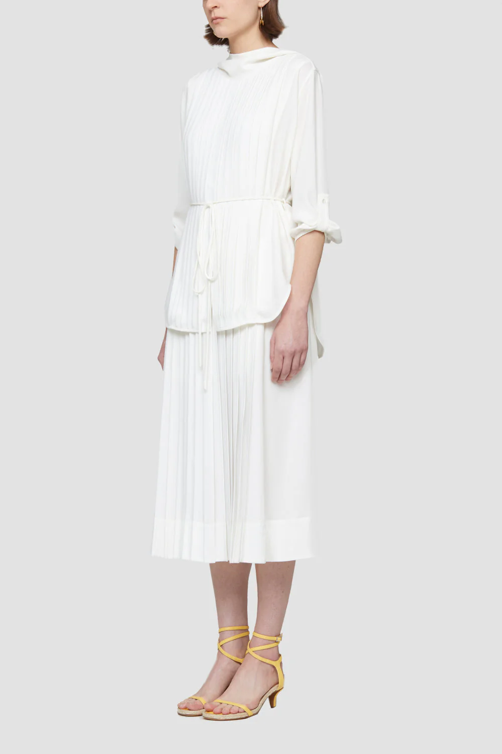 Ls Knife Pleating Layered Dres - Image 4