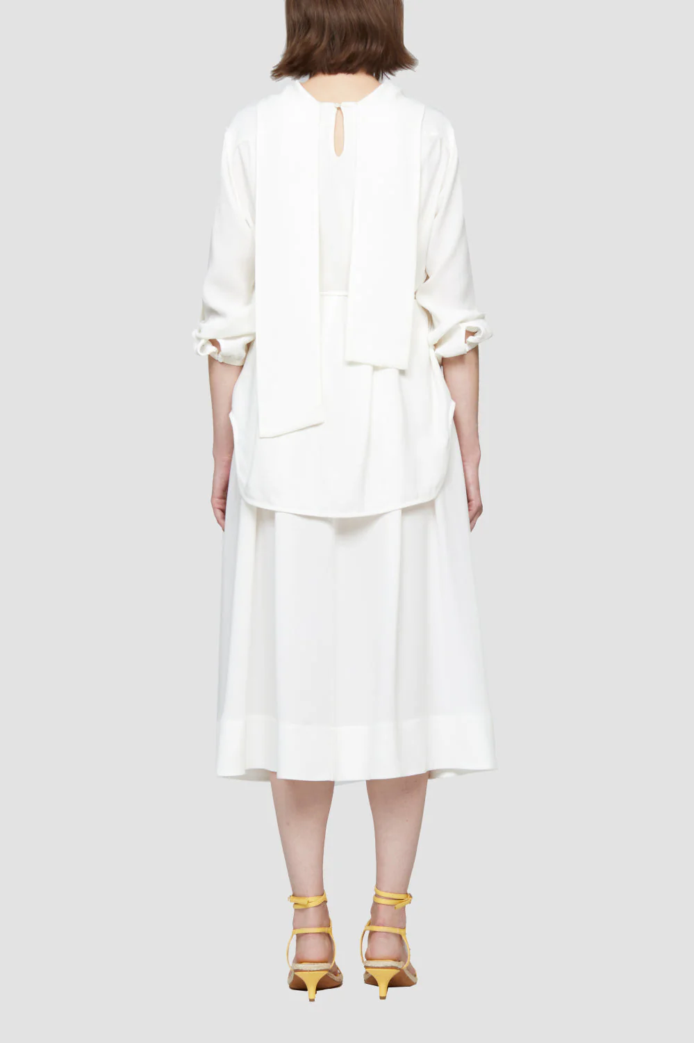 Ls Knife Pleating Layered Dres - Image 5