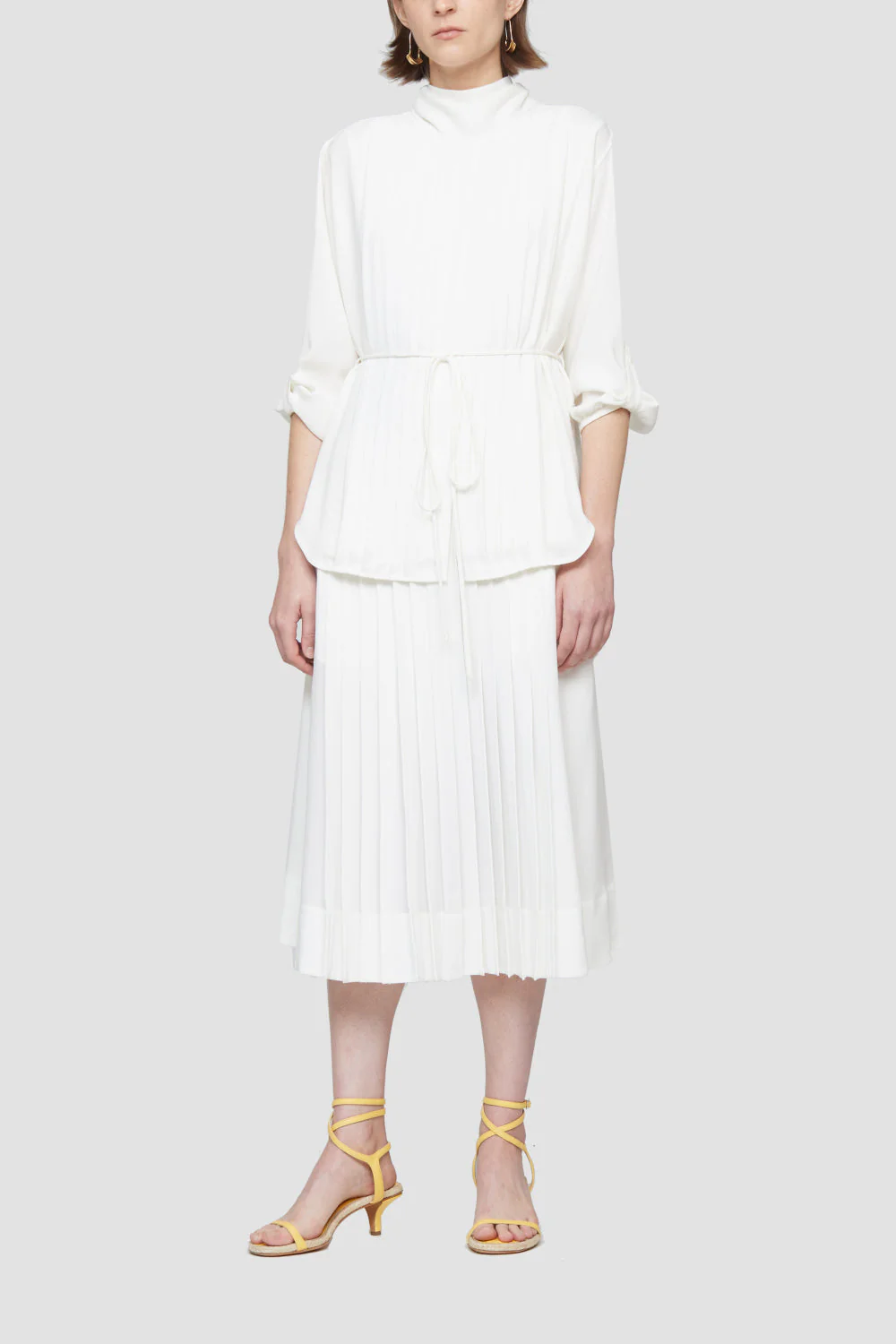 Ls Knife Pleating Layered Dres - Image 6