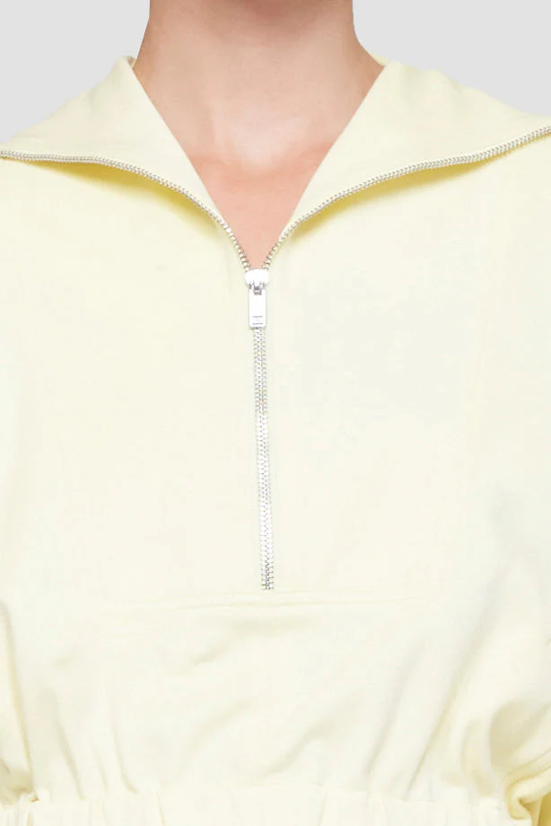 Ls Knit Twill Zip-Up Top - Image 6