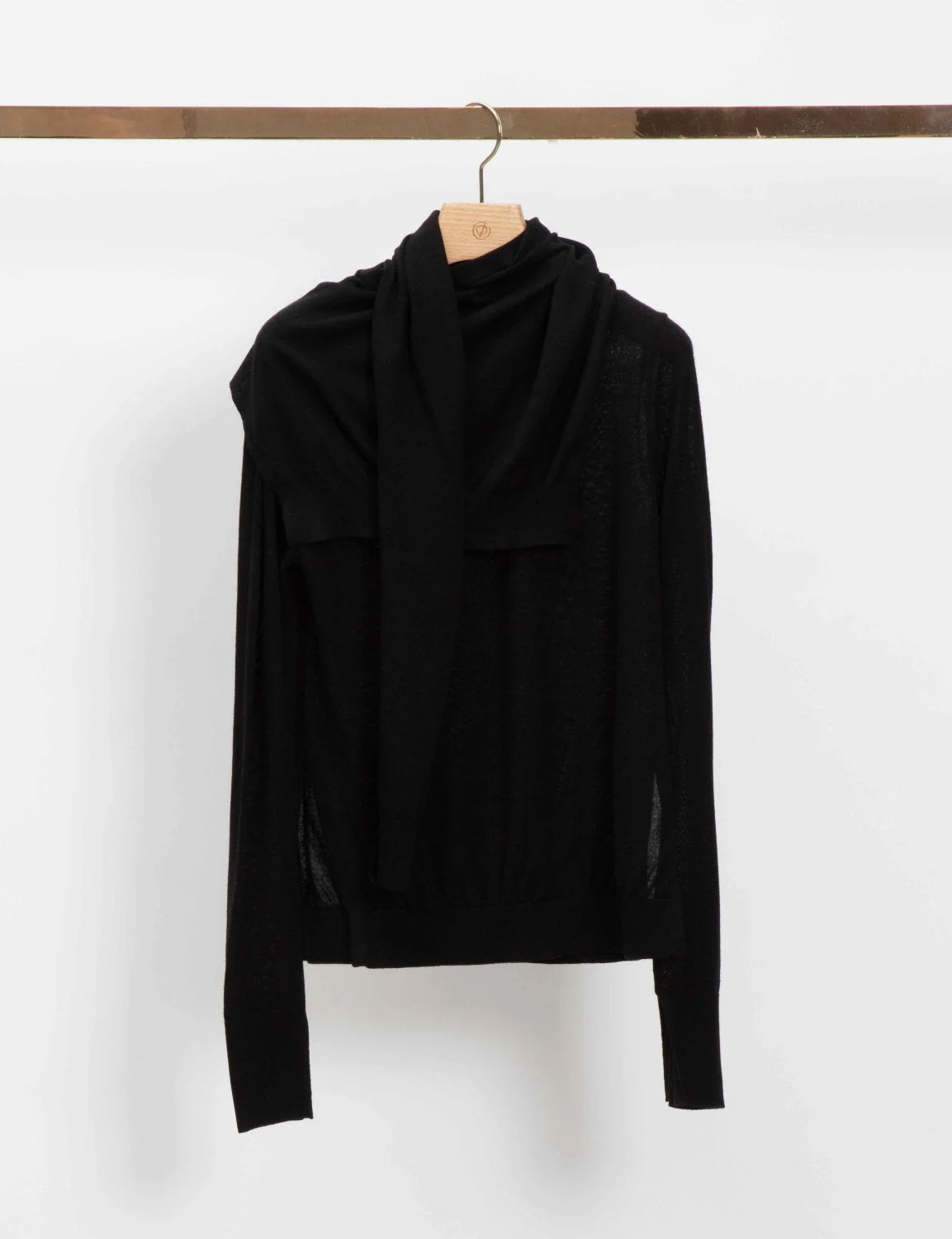 Long Sleeve Layered Crew Neck Sweater - Image 2