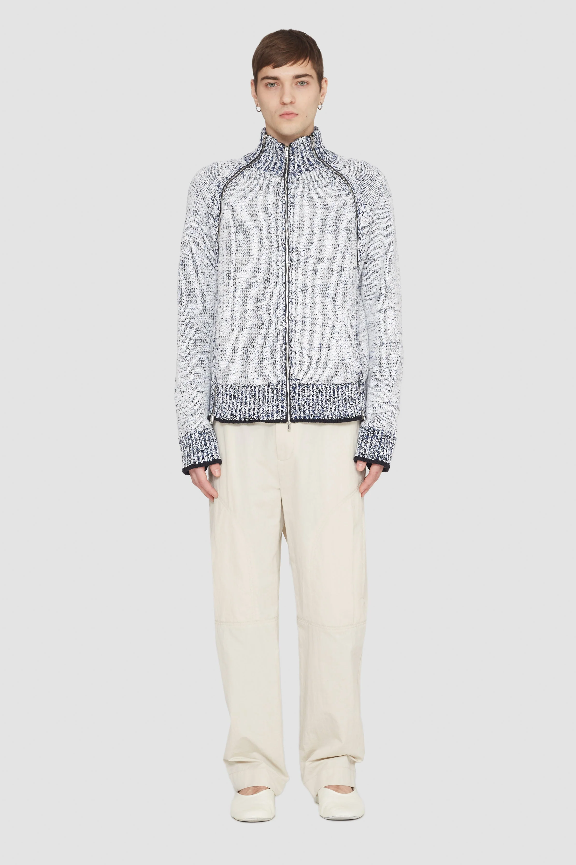 Long Sleeve Marled Pullover - Image 3