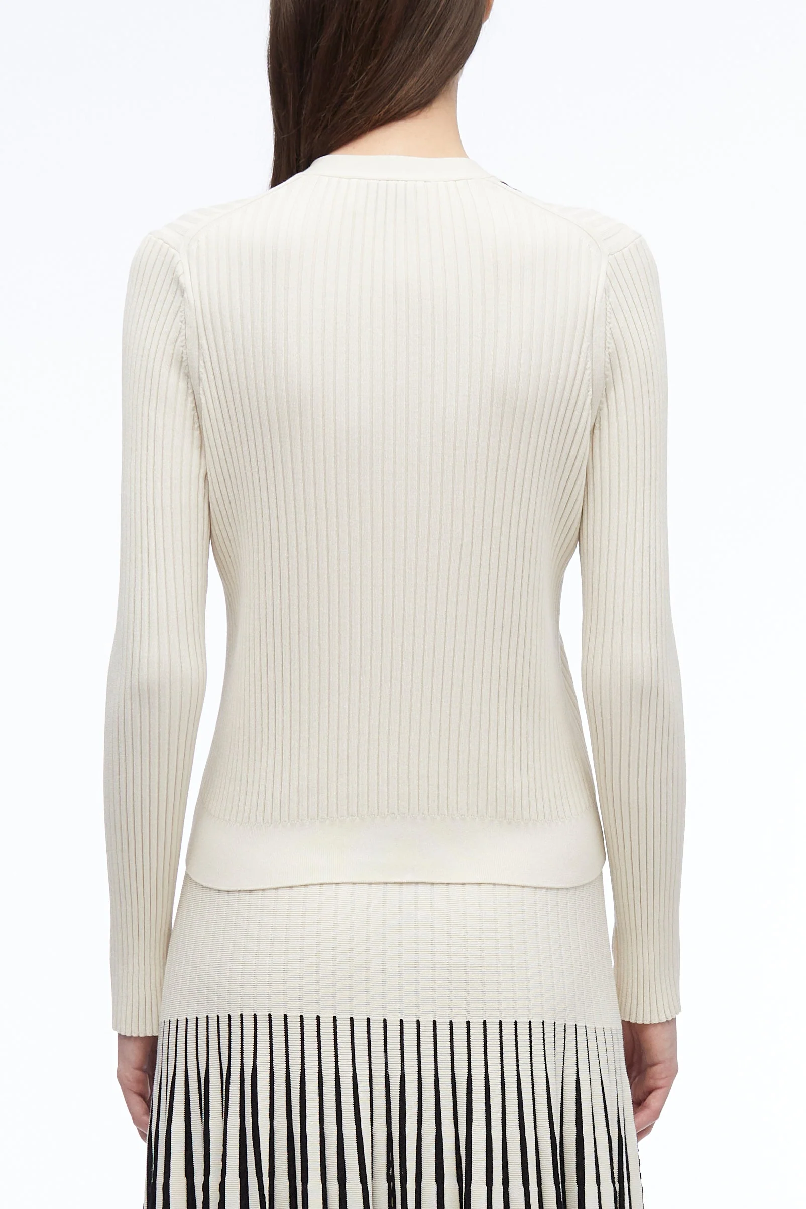 Pointelle Rib Cardigan - Image 4