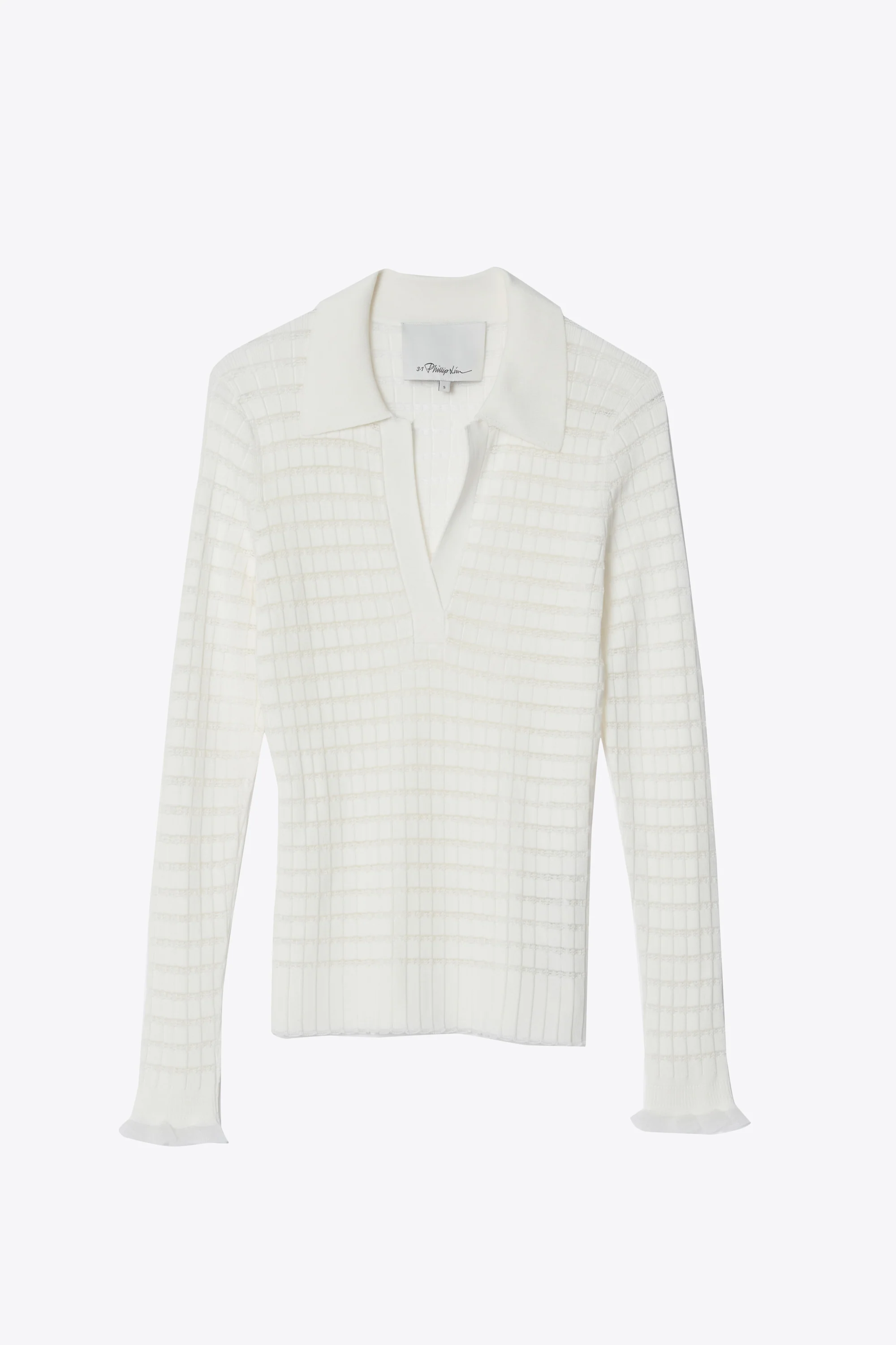 Long Sleeve Polo Top - Image 2