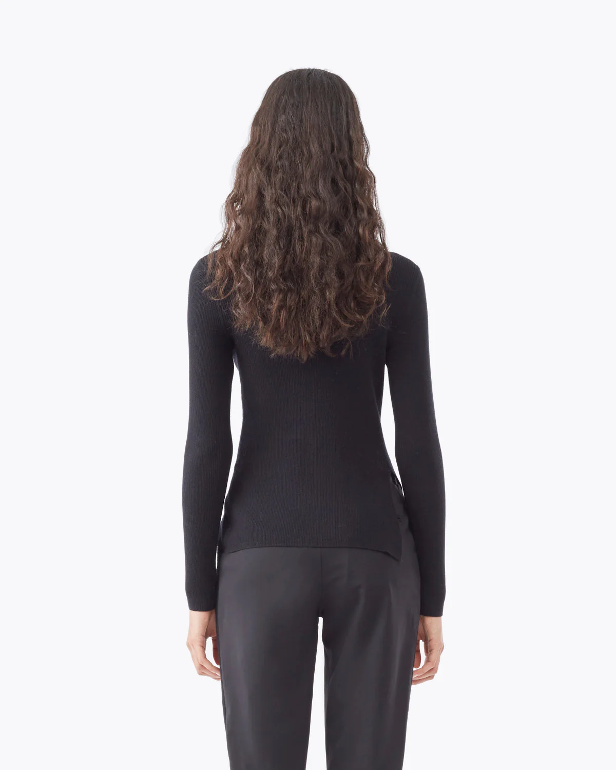 Ls Ribbed Pearl Pin Pullover - Image 3