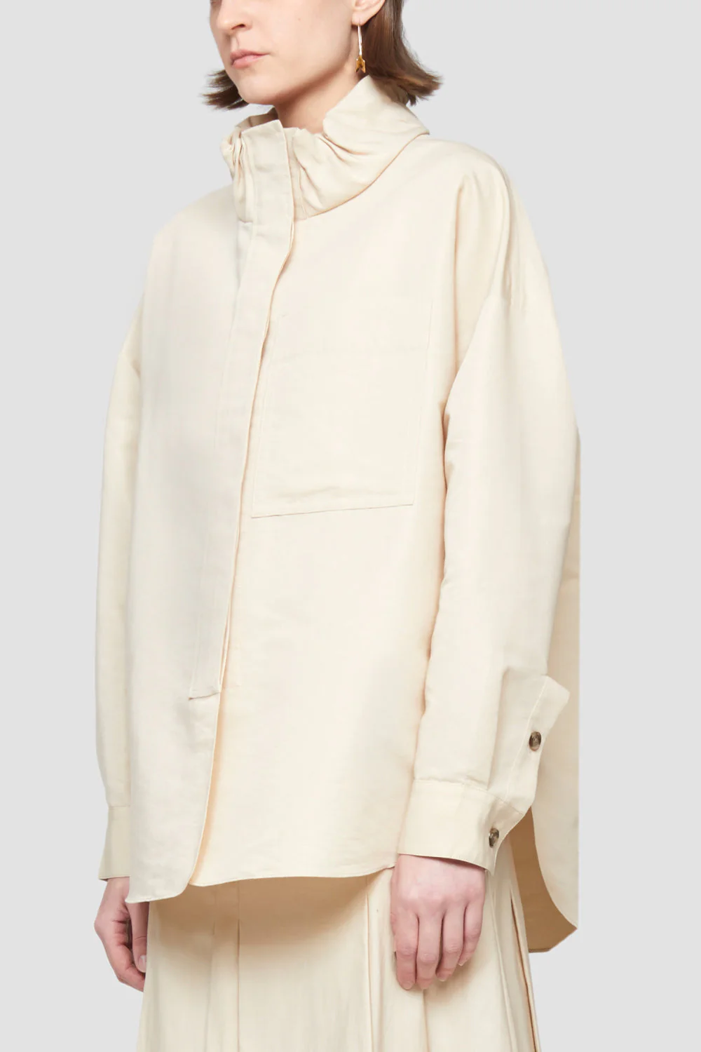 Ls Scrunch Funnel Neck Shirt - Image 4