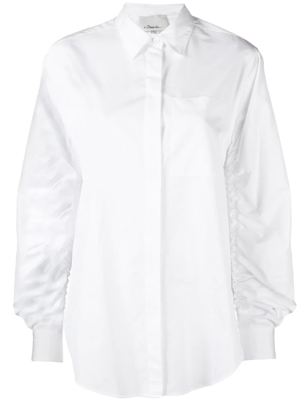Long Sleeve Shirt with Gathered Sleeve - Image 2
