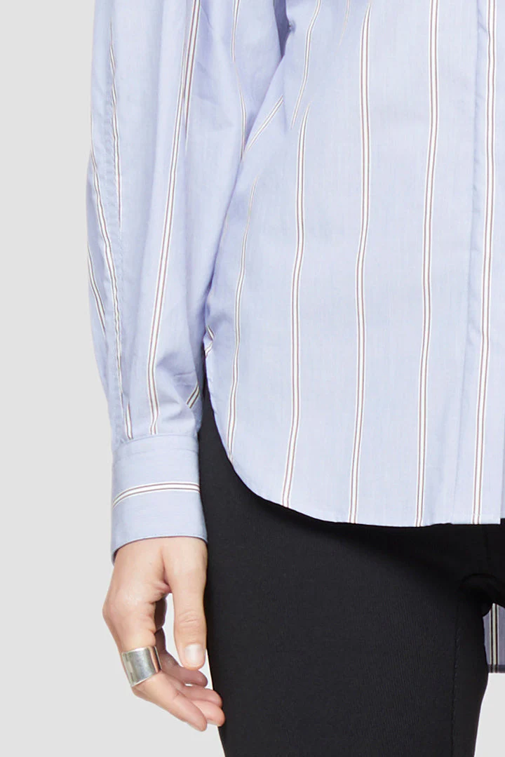 Long Sleeve Striped Button-Up Shirt - Image 6