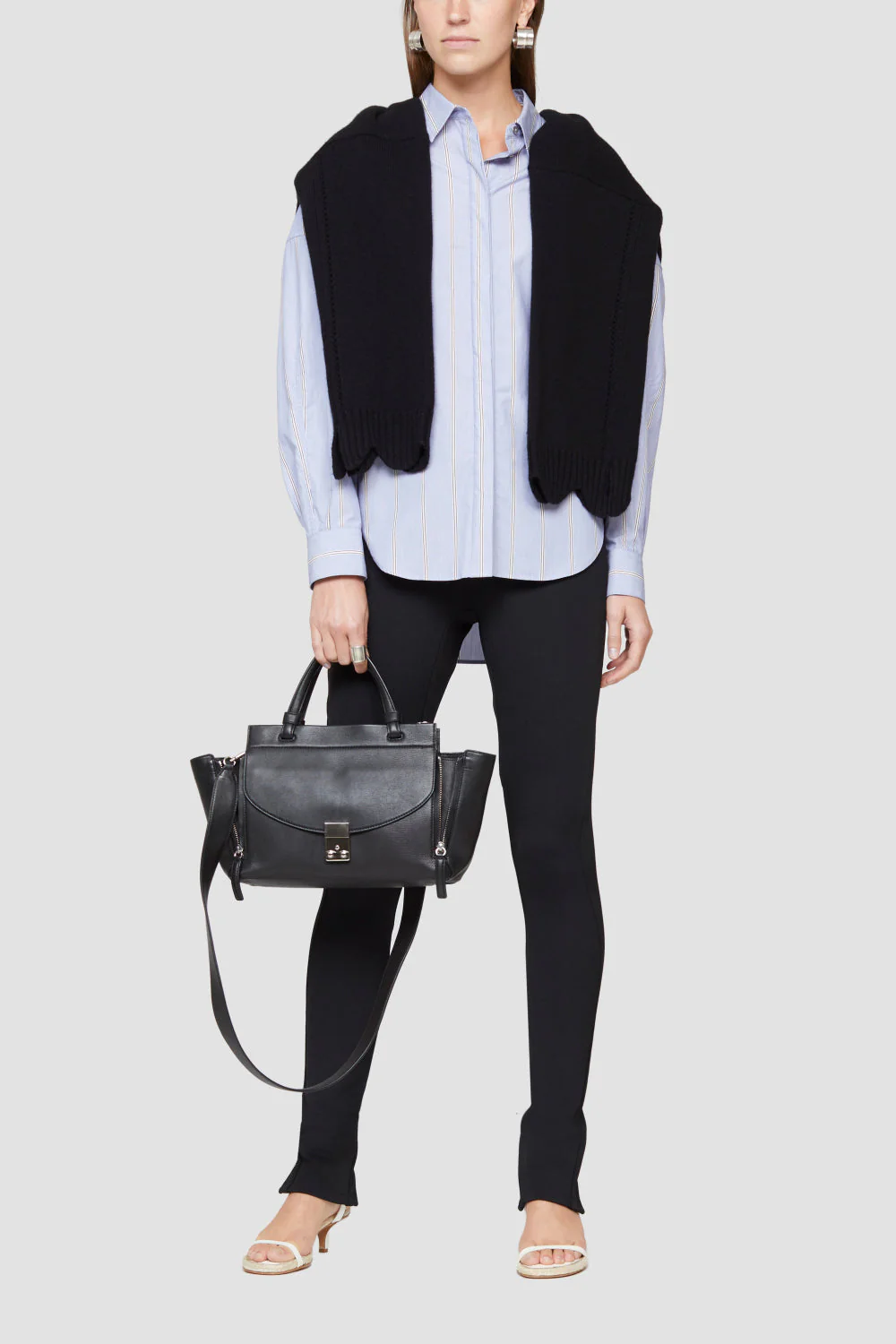 Long Sleeve Striped Button-Up Shirt - Image 8