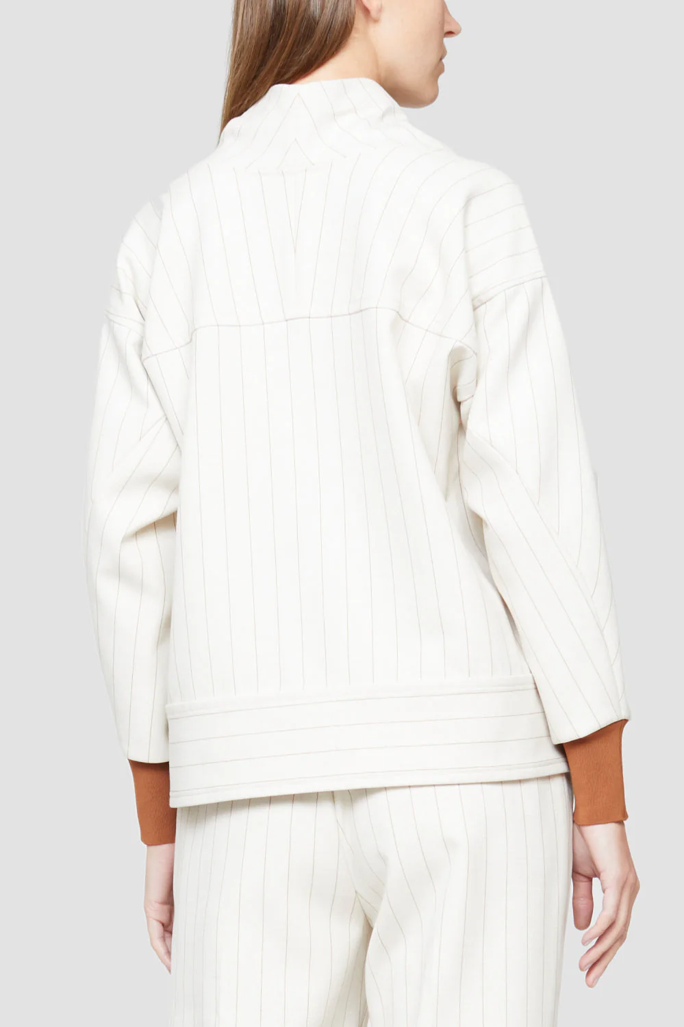 Ls Striped Cowl Neck Pullover - Image 5
