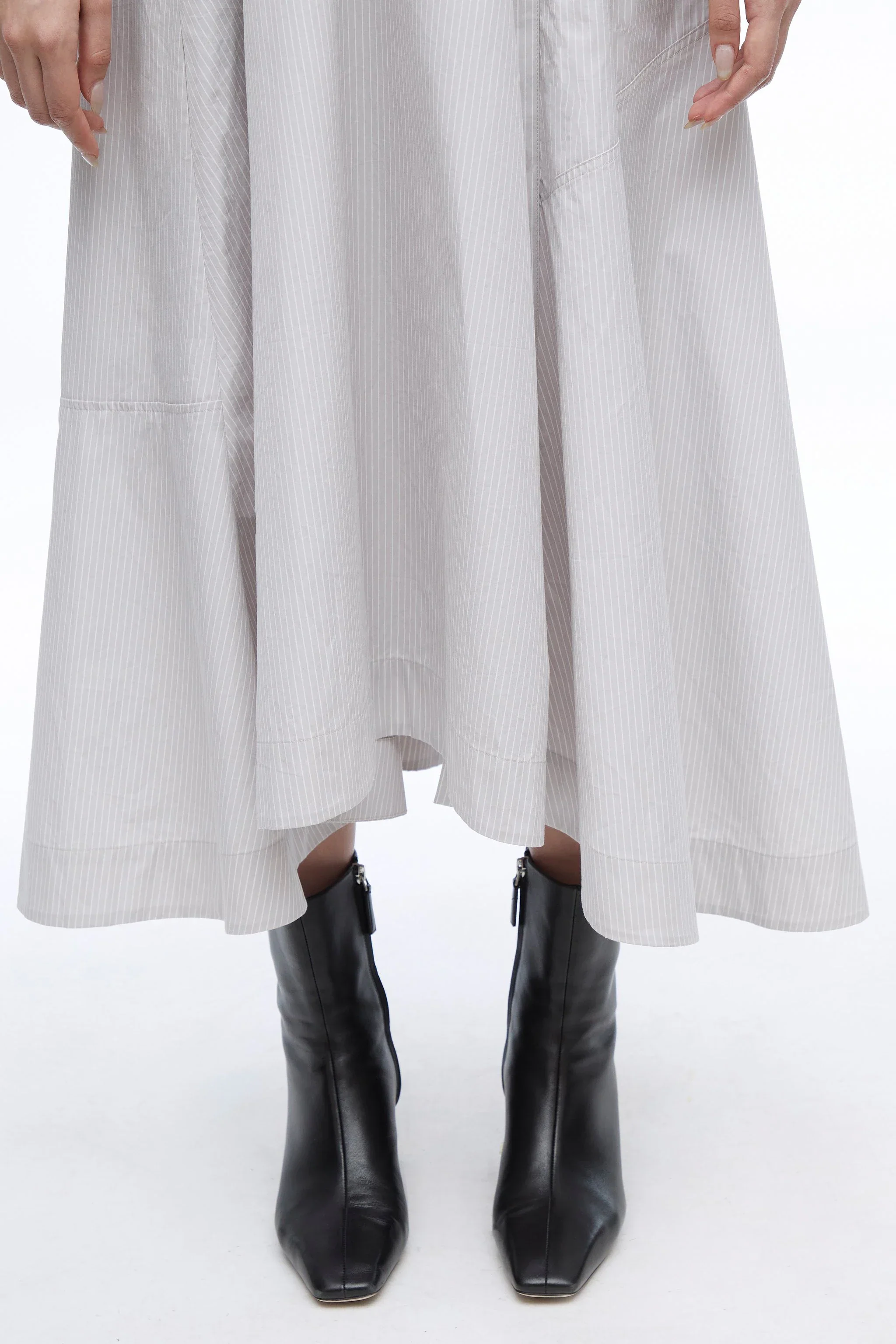 Sweatshirt Poplin Combo Dress - Image 8