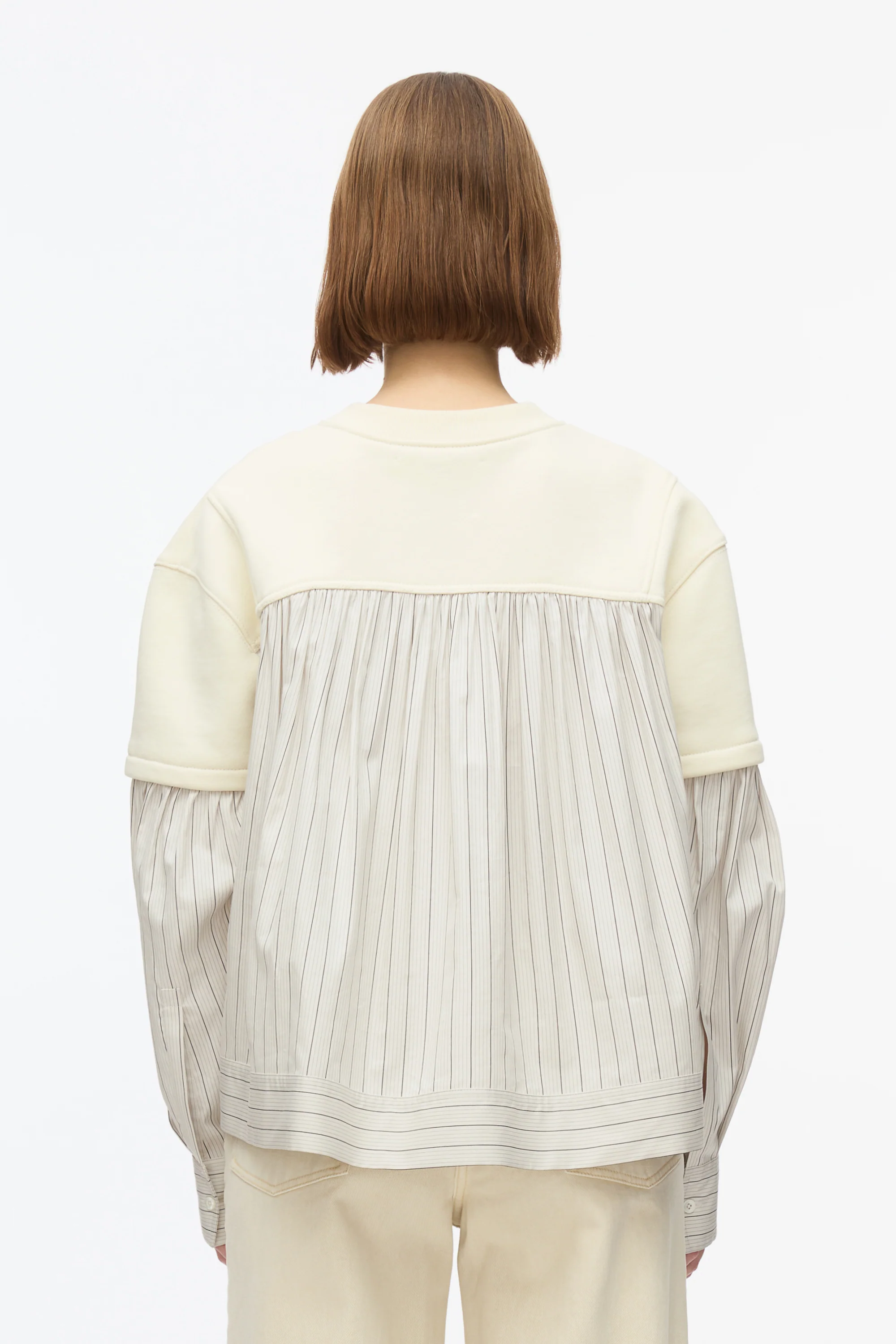 Gathered Poplin Sweatshirt - Image 5