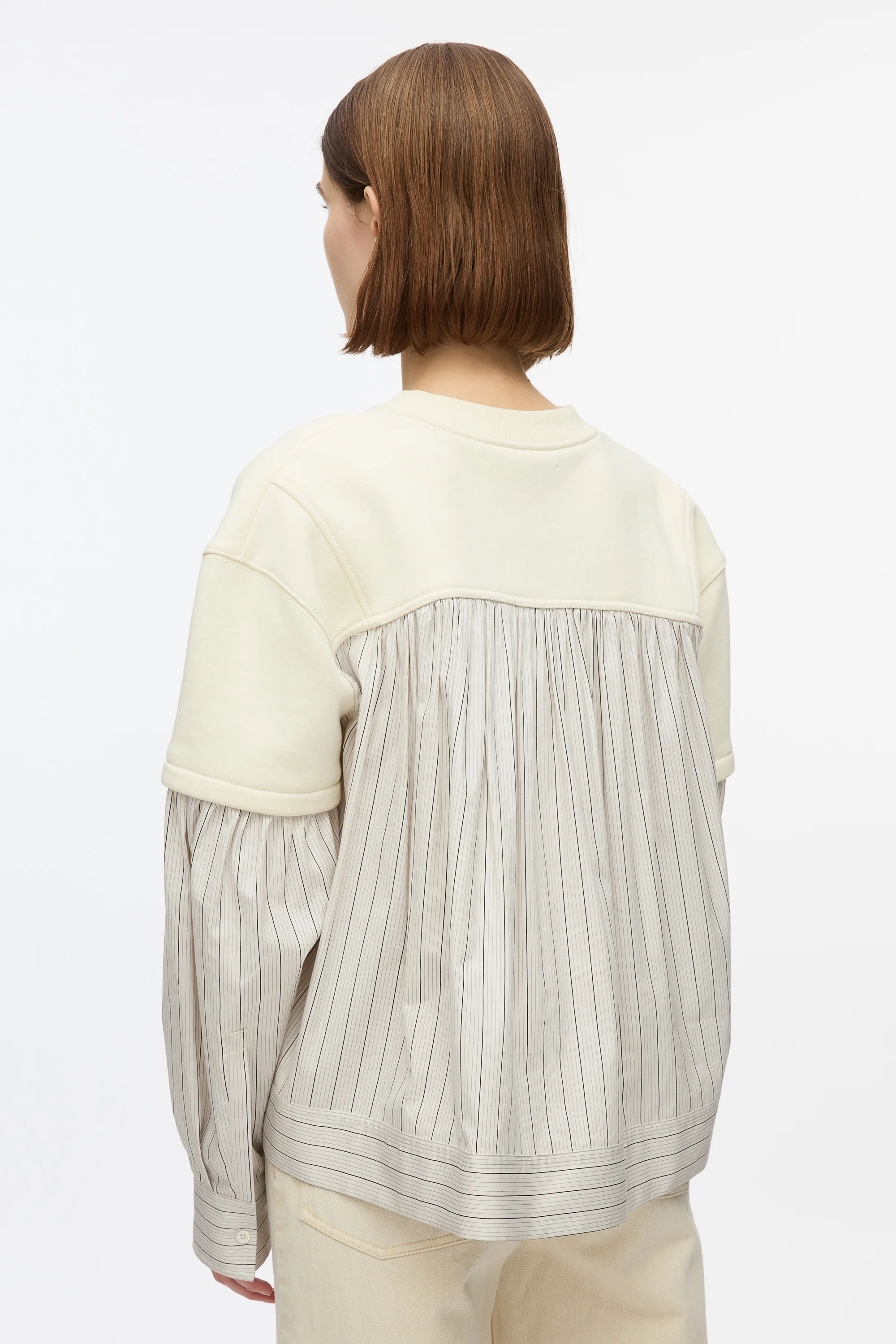 Gathered Poplin Sweatshirt - Image 6