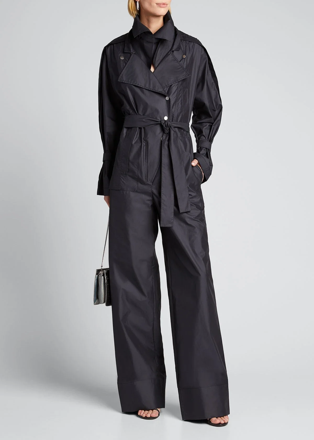 Long Sleeve Utility Jumpsuit