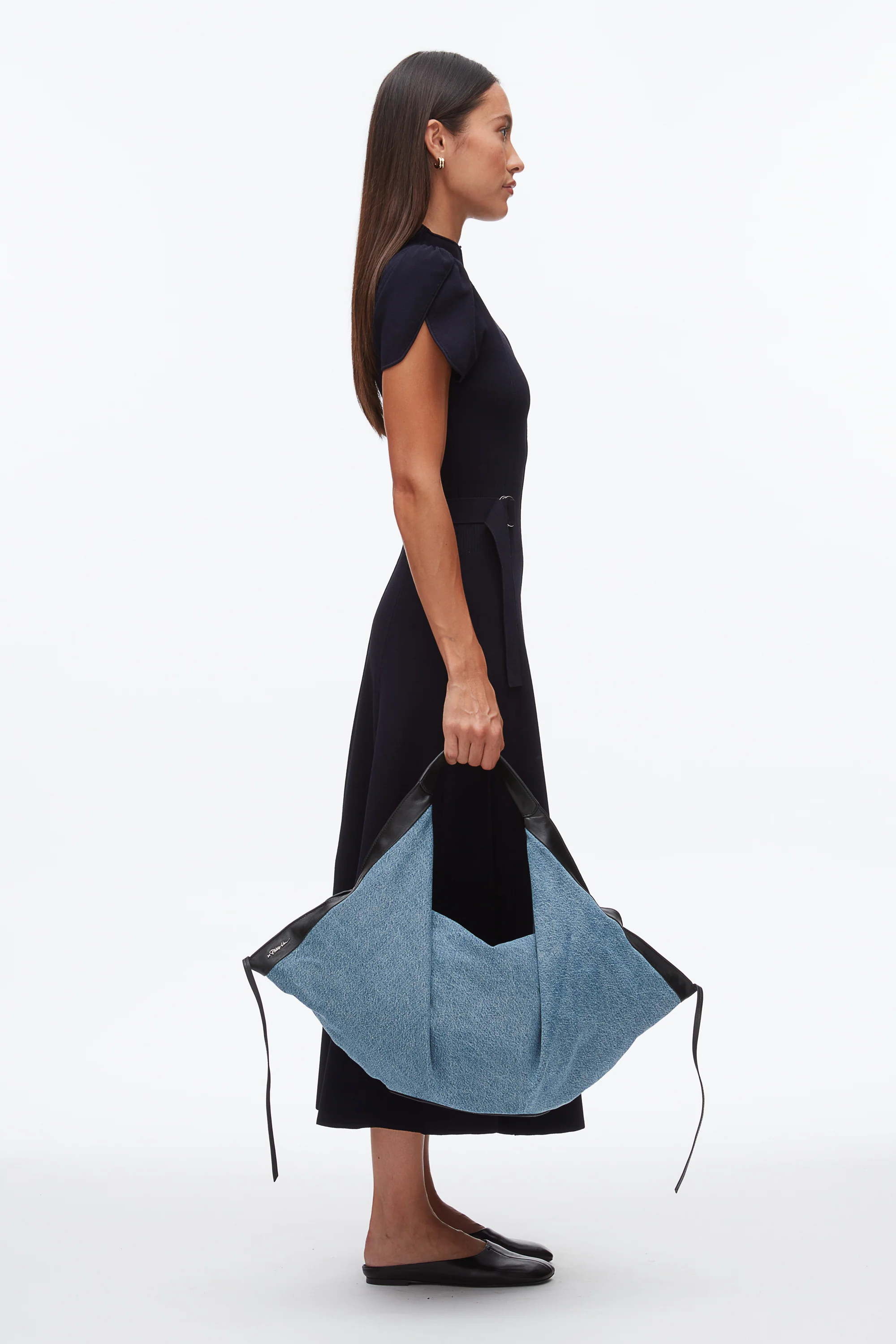 Denim Luna Large Bag - Image 3