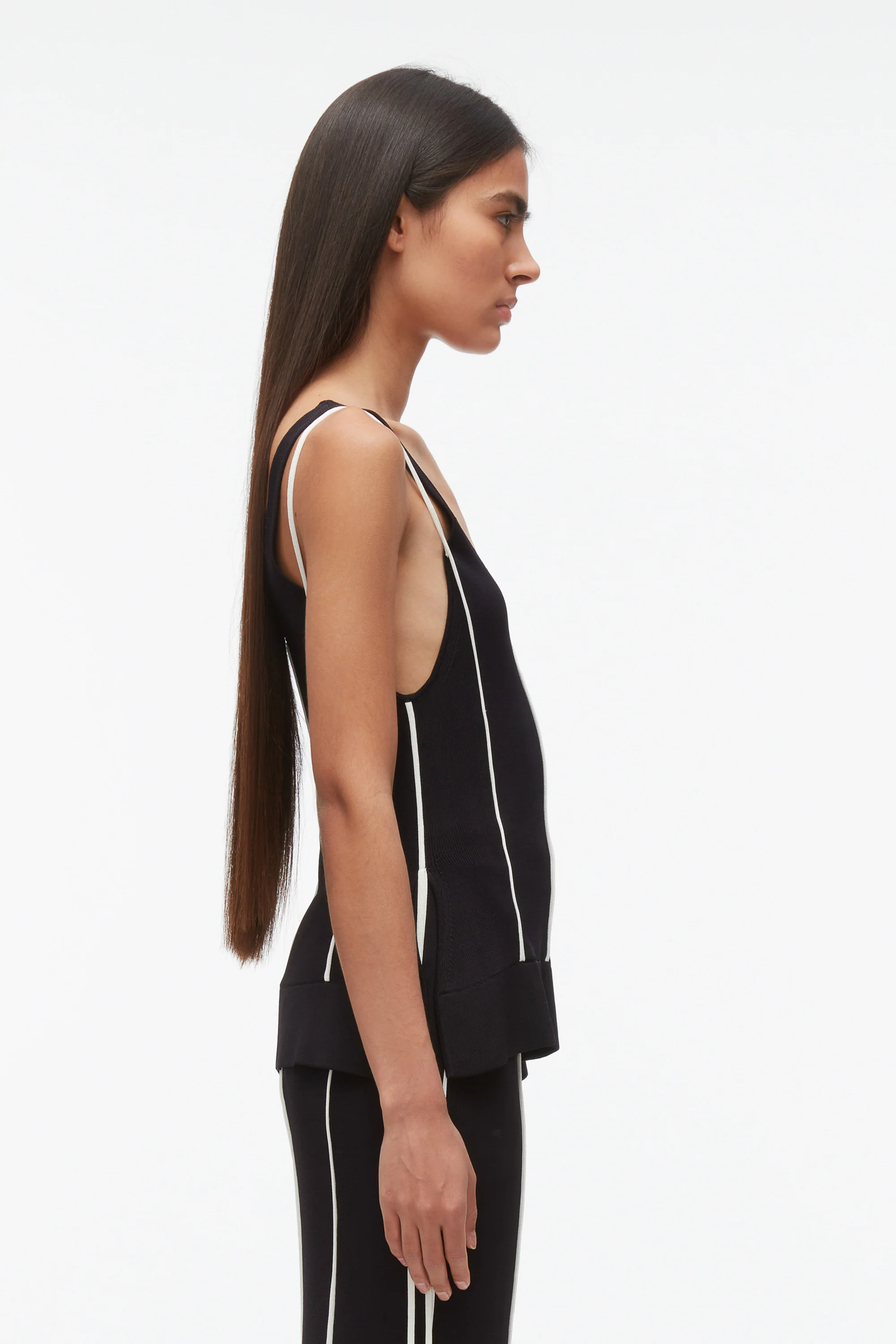 V-Neck Tank with Piping - Image 3