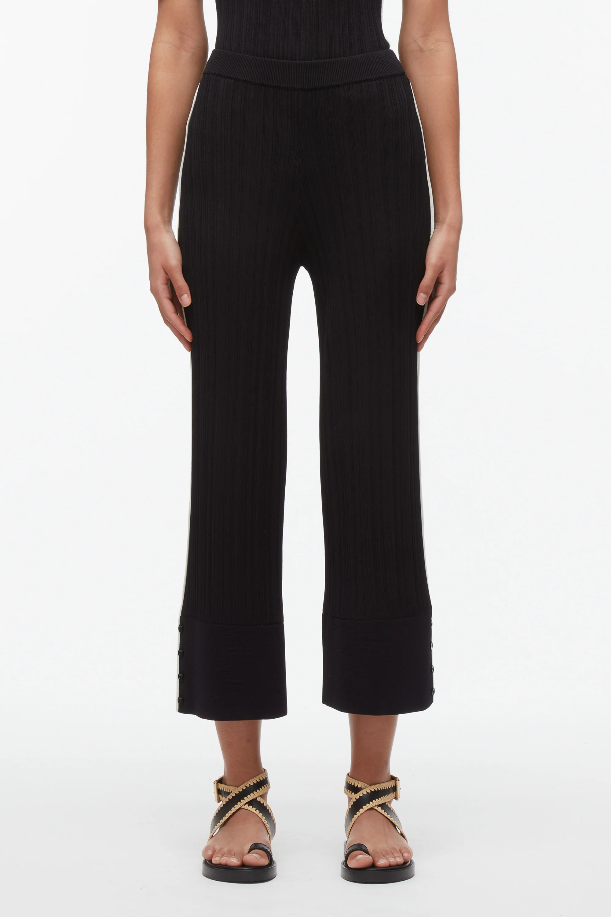 Wide Leg Pajama with Piping - Image 2