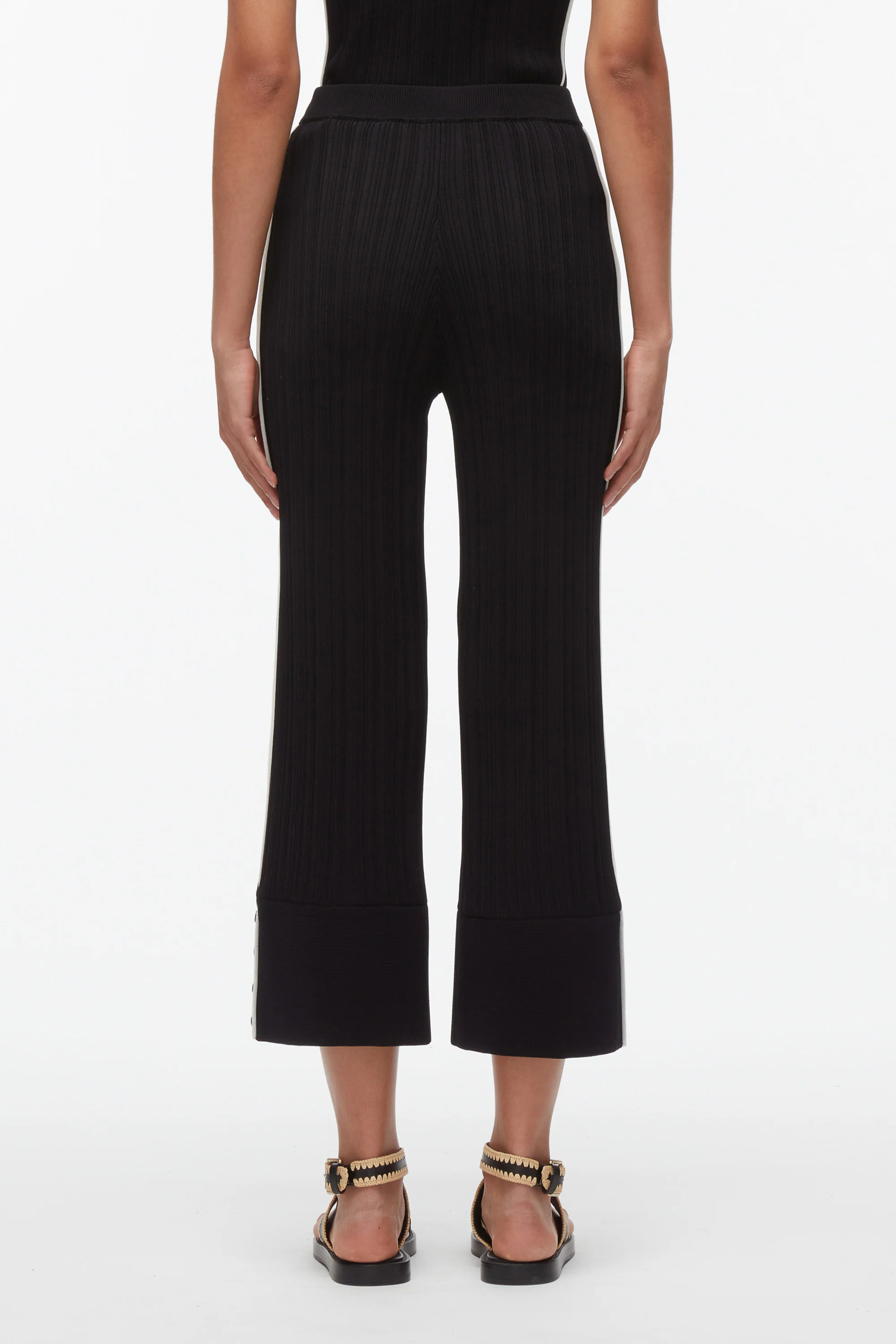 Wide Leg Pajama with Piping - Image 4