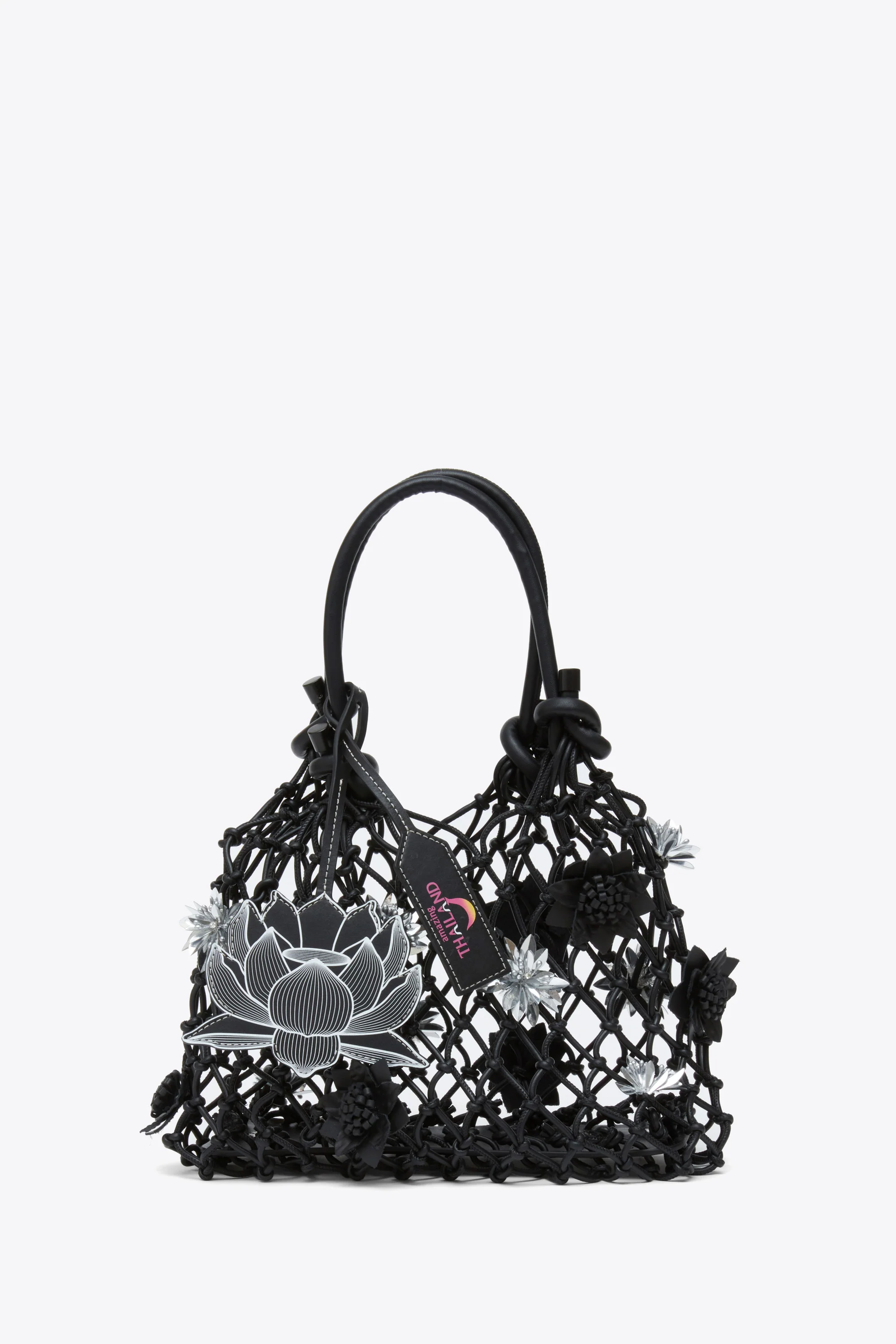 Blooming Lotus Macrame Mini Sac - Image 5