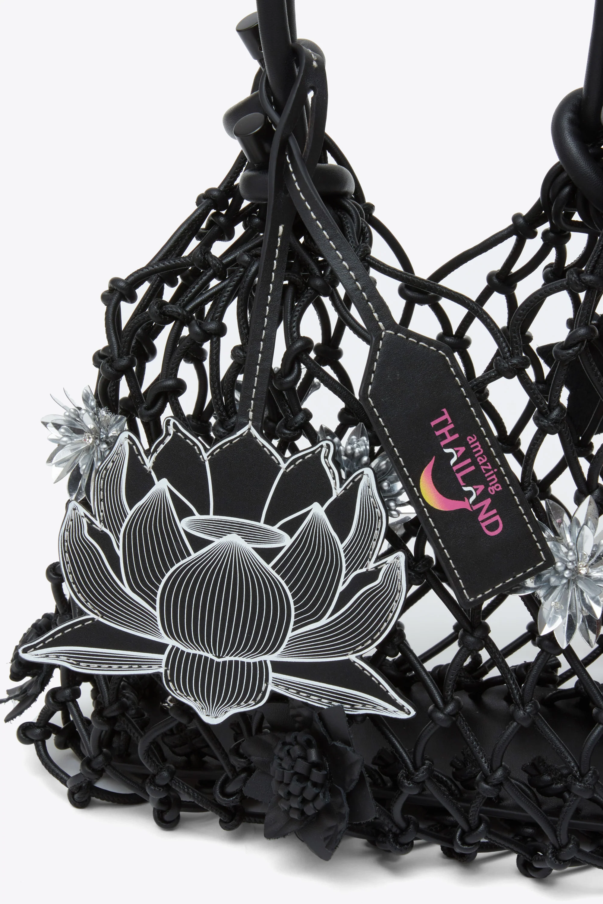 Blooming Lotus Macrame Mini Sac - Image 6