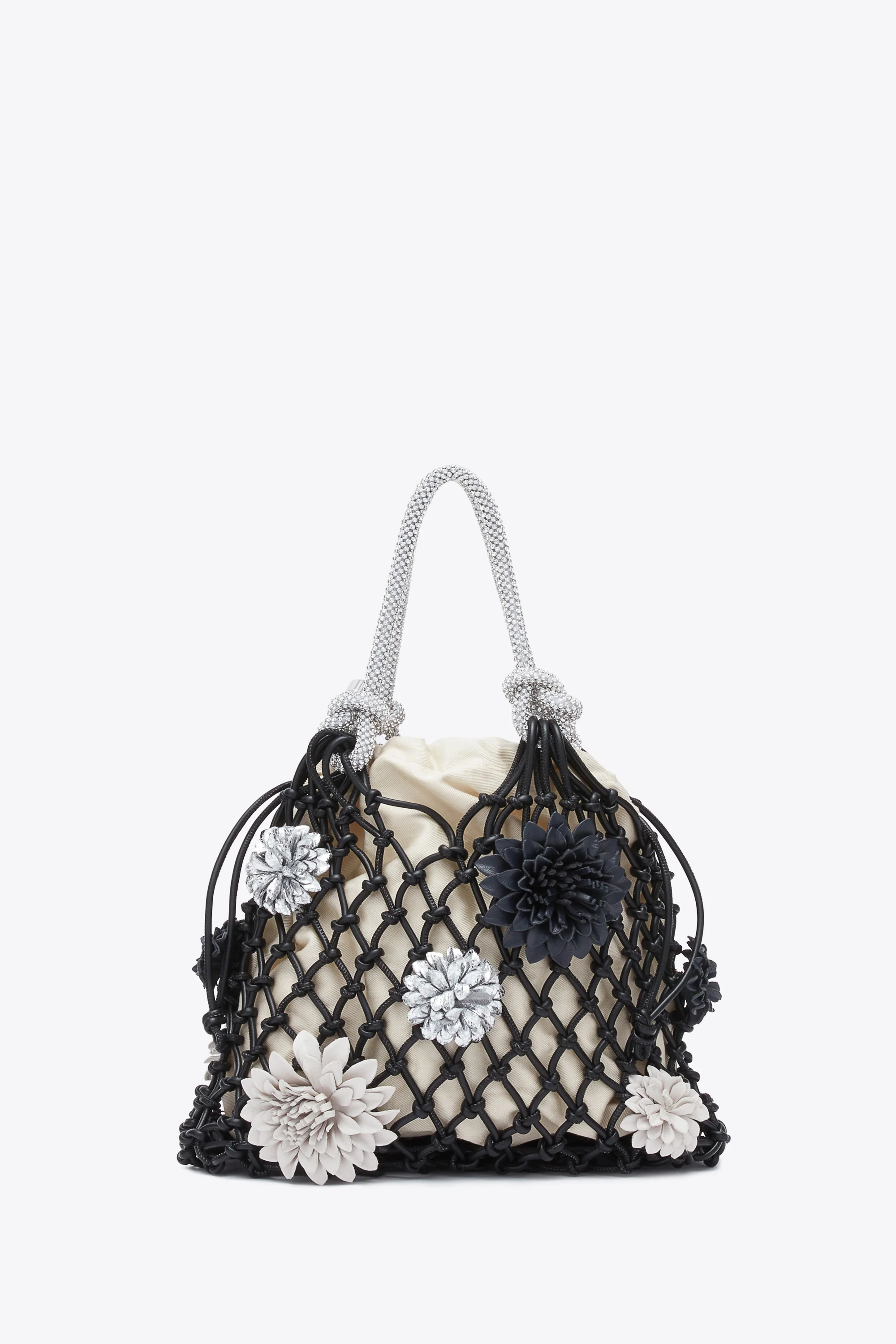 Macrame Mini Sac with Flowers - Image 3