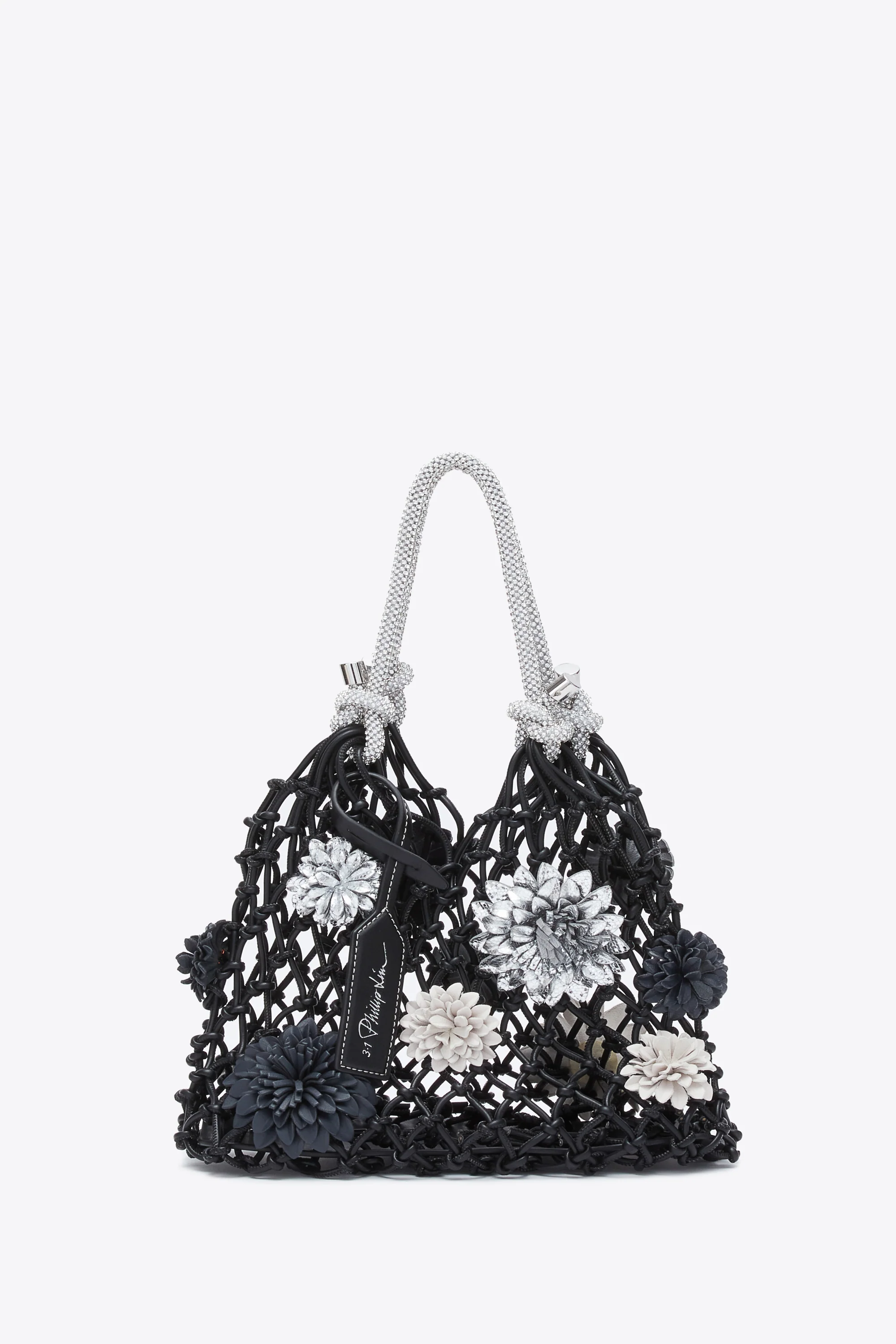 Macrame Mini Sac with Flowers - Image 4