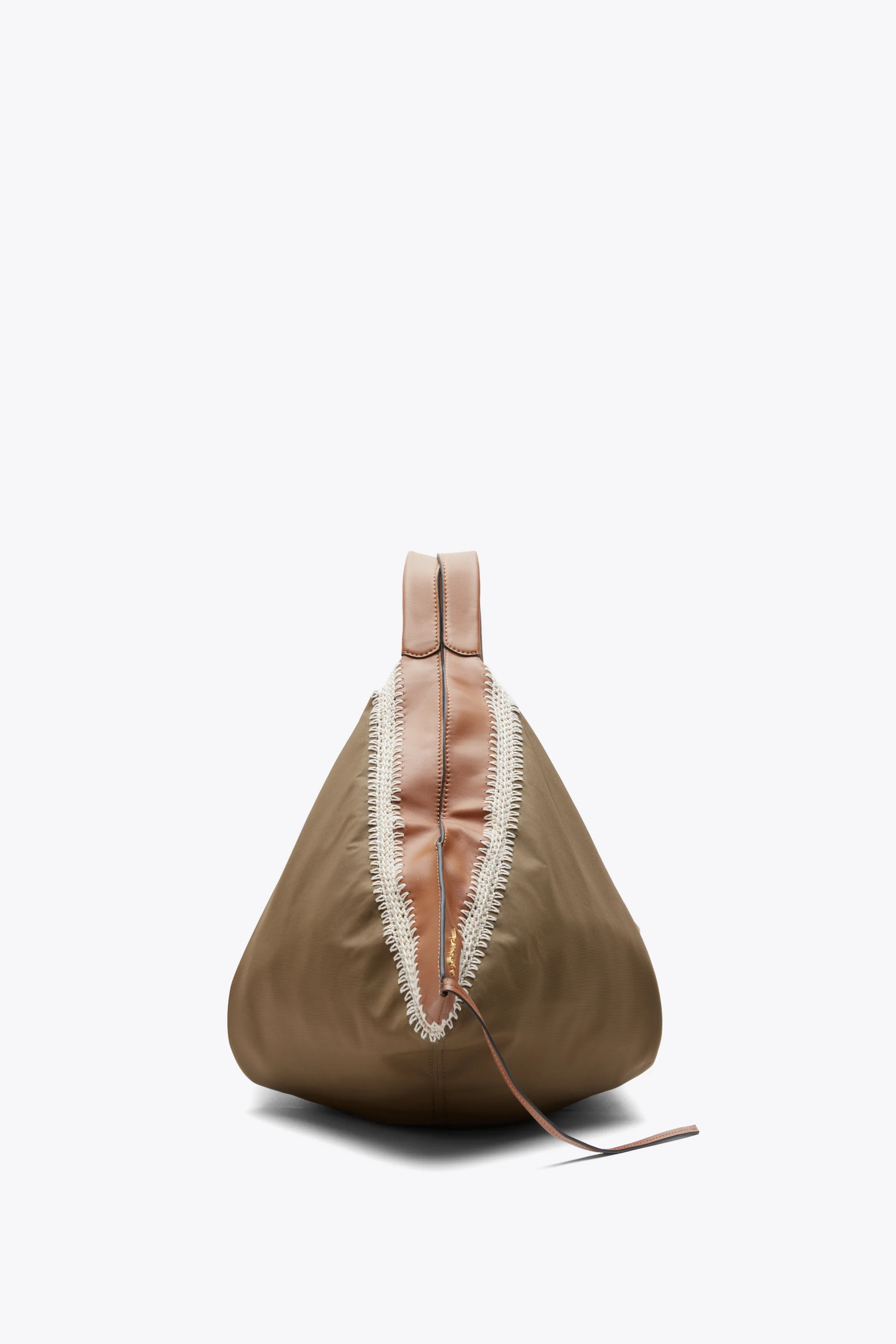 Nylon Luna Large Bag with Contrast Stitch - Image 3