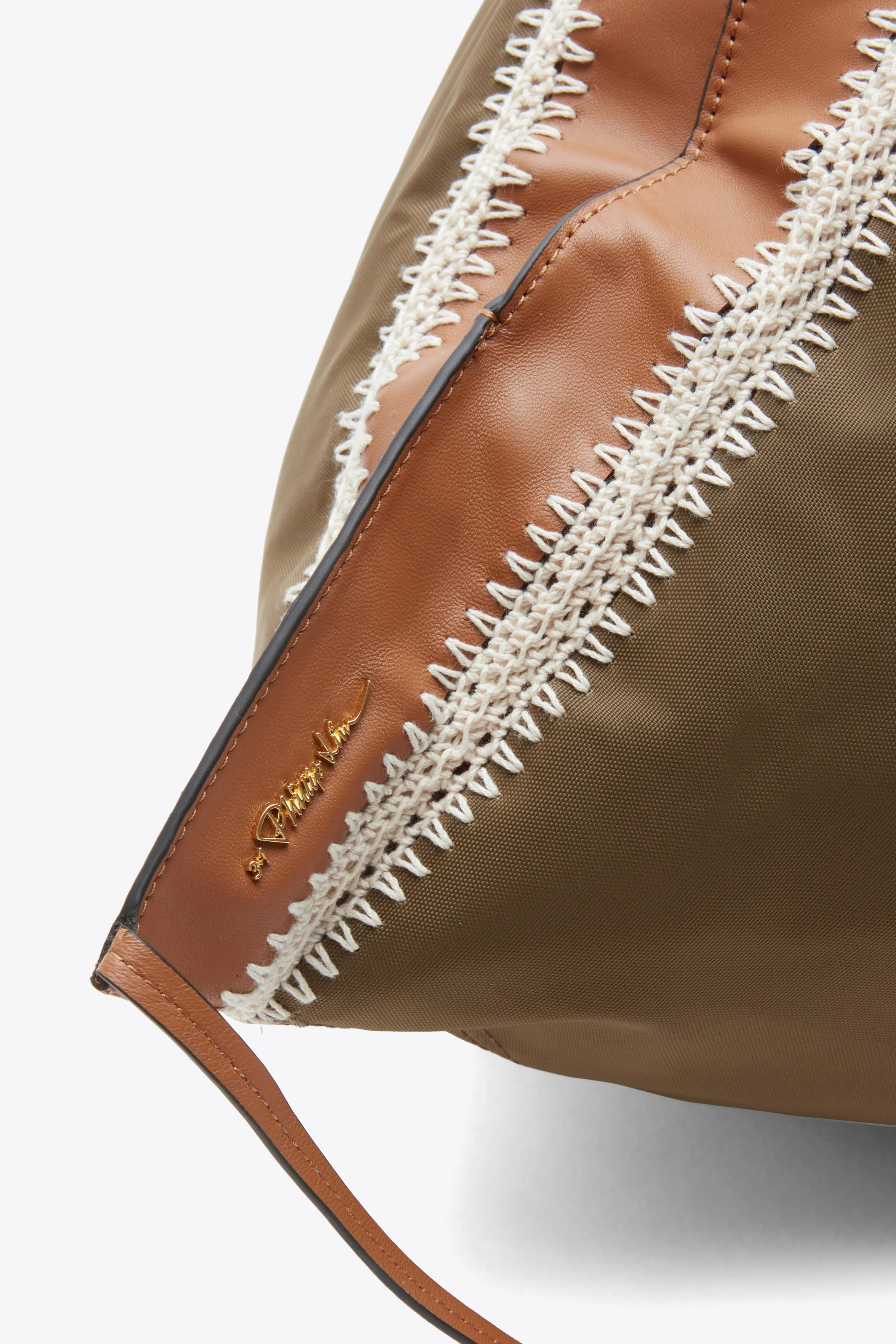 Nylon Luna Large Bag with Contrast Stitch - Image 4