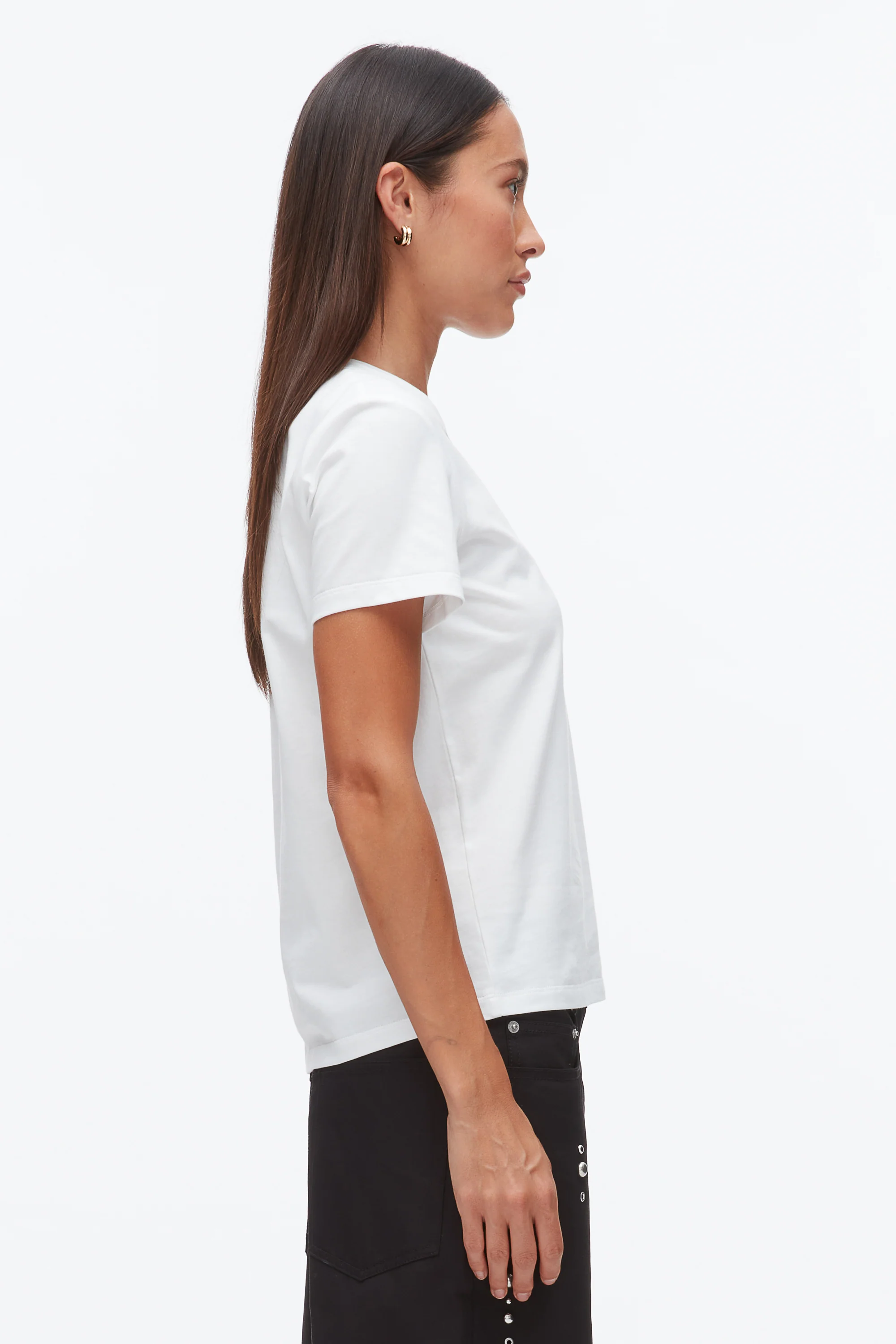 Flower Embroidery Merch Tee - Image 11