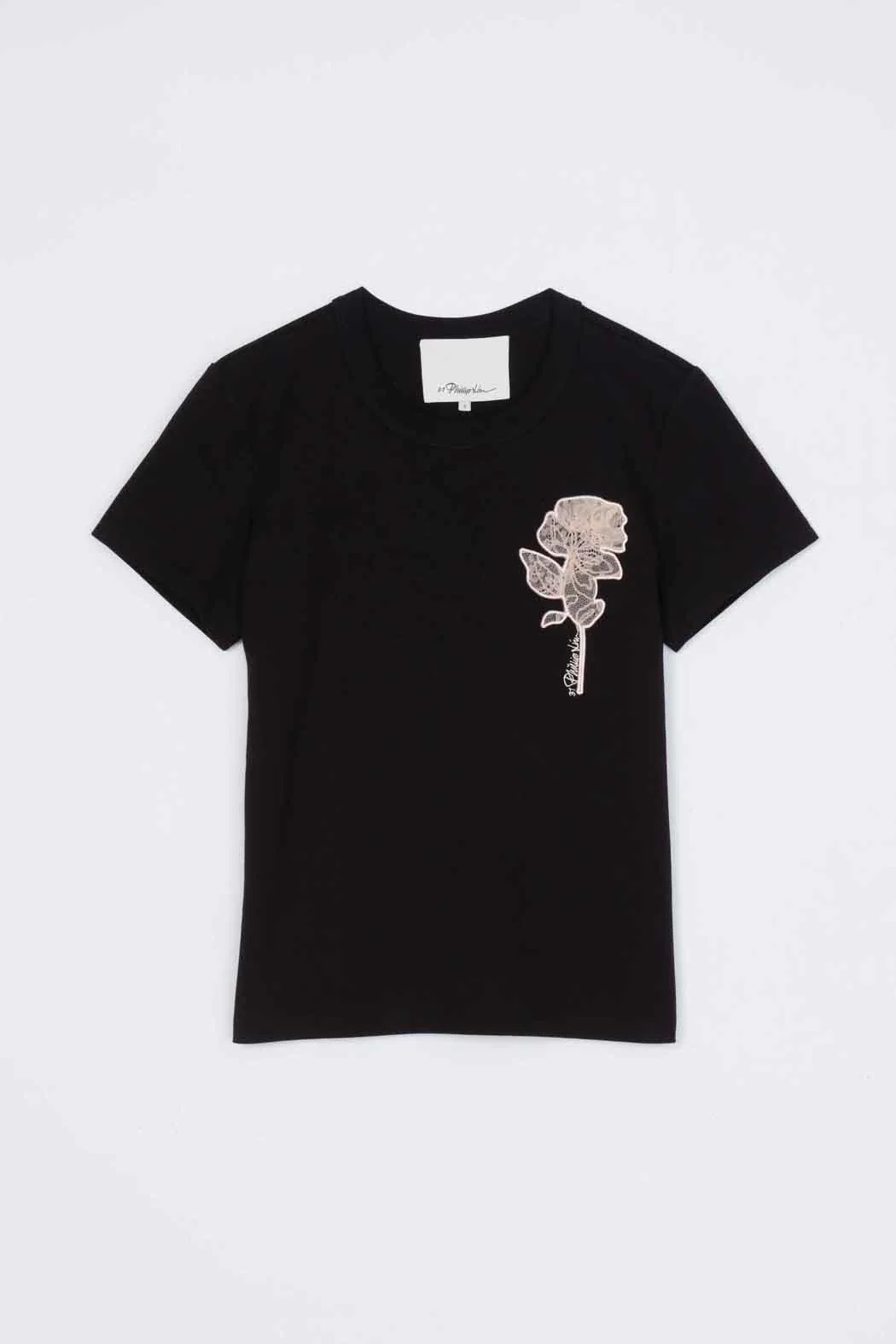 Flower Embroidery Merch Tee - Image 7