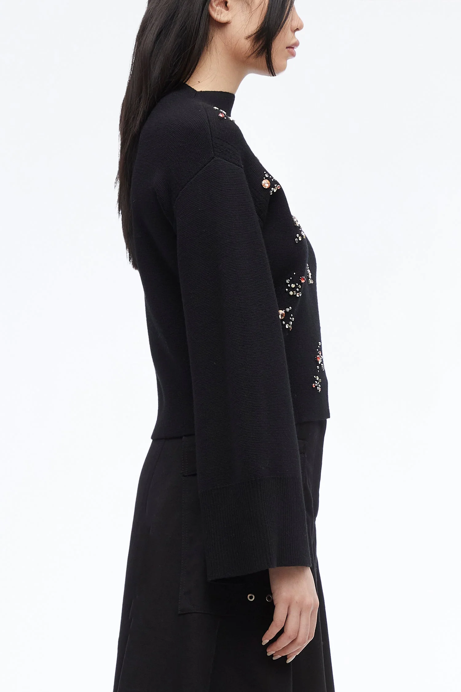 Embellished Merino Wool Sweater - Image 3