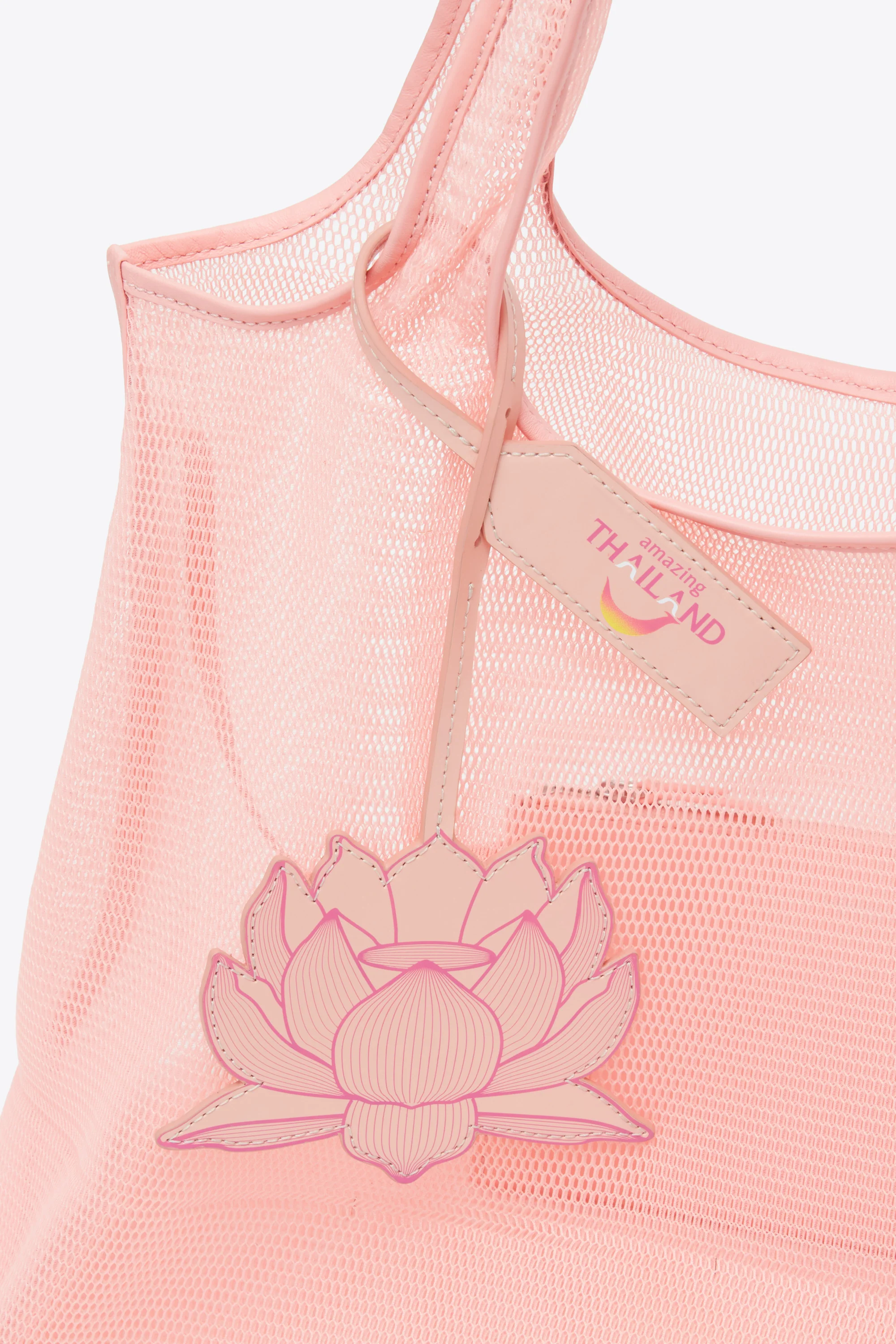 Blooming Lotus Mesh Market Tote - Image 10