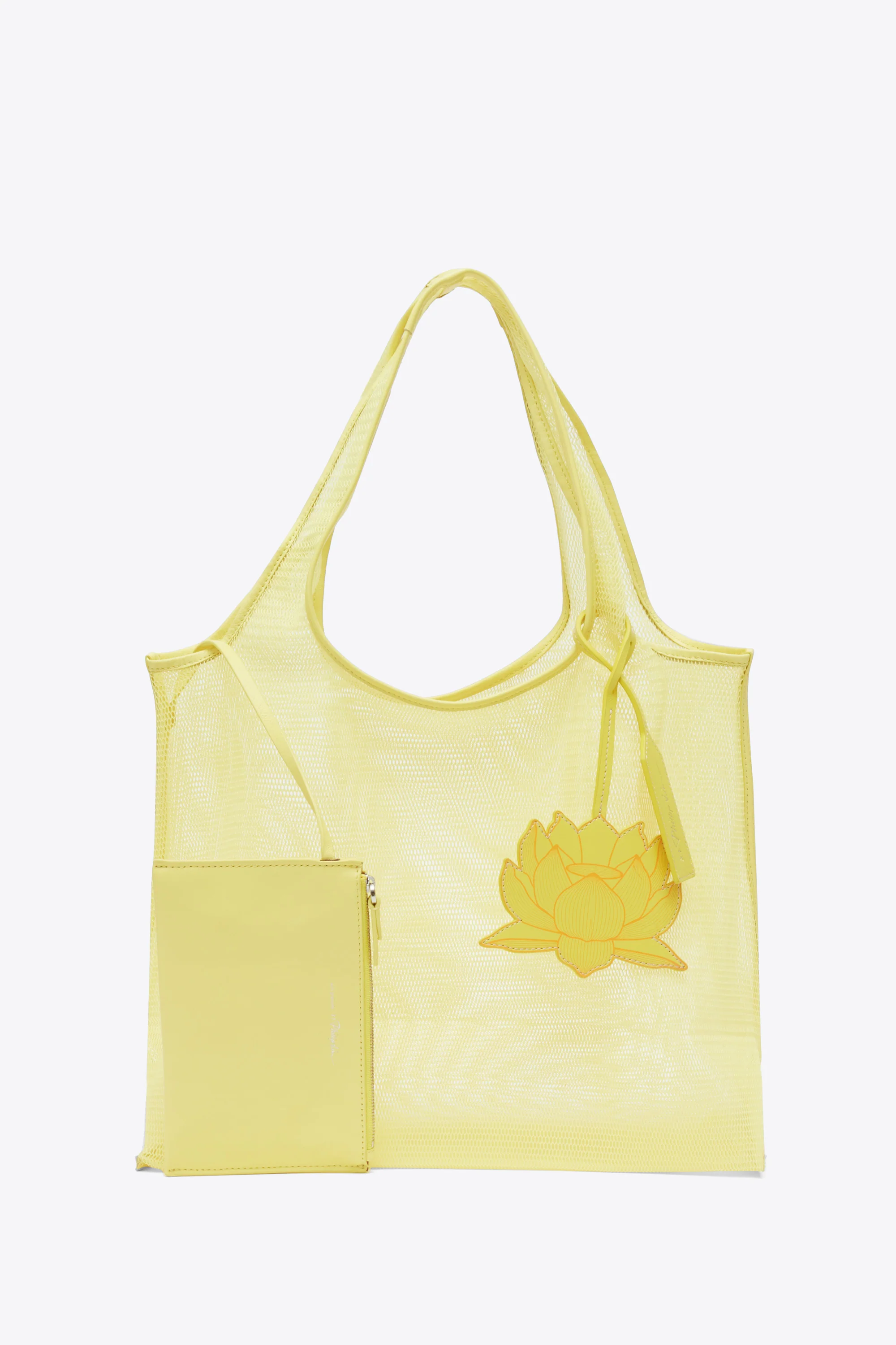 Blooming Lotus Mesh Market Tote - Image 3