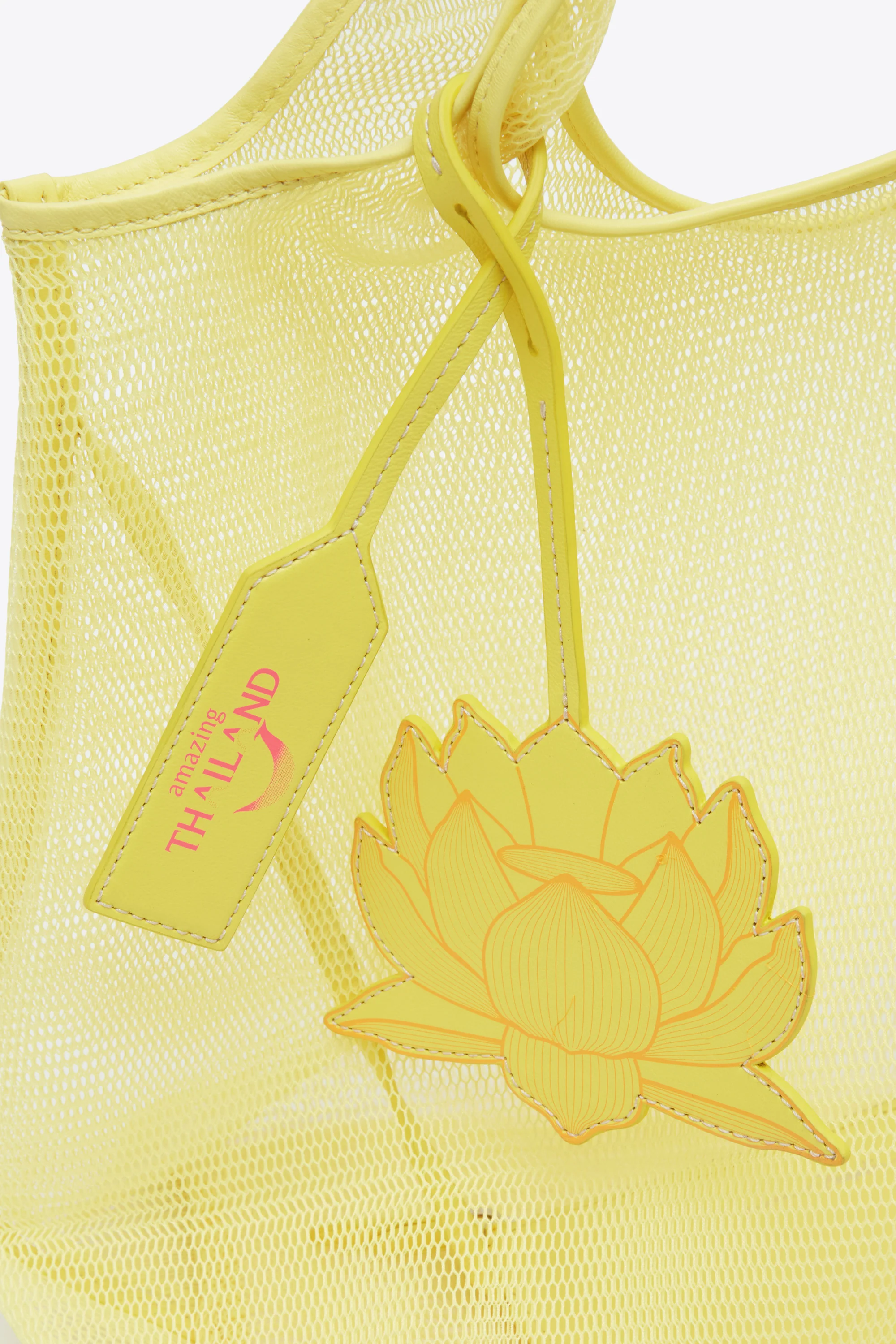 Blooming Lotus Mesh Market Tote - Image 5